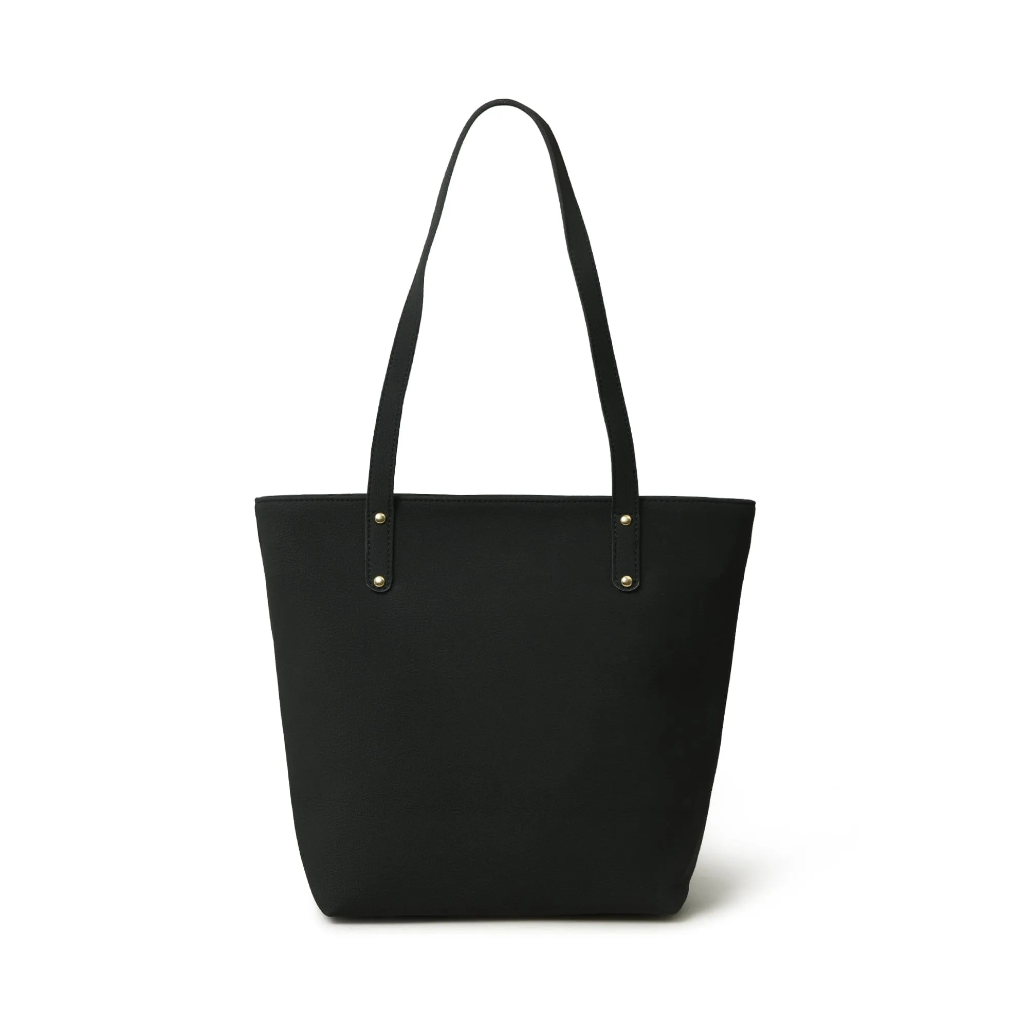 Era Vegan Leather Tote - Midnight Black sold by Classy Leather Bags product image thumbnail 4