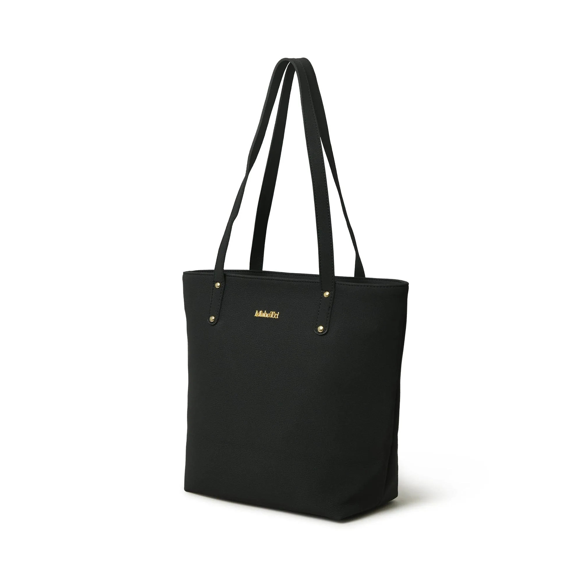 Era Vegan Leather Tote - Midnight Black sold by Classy Leather Bags product image thumbnail 5