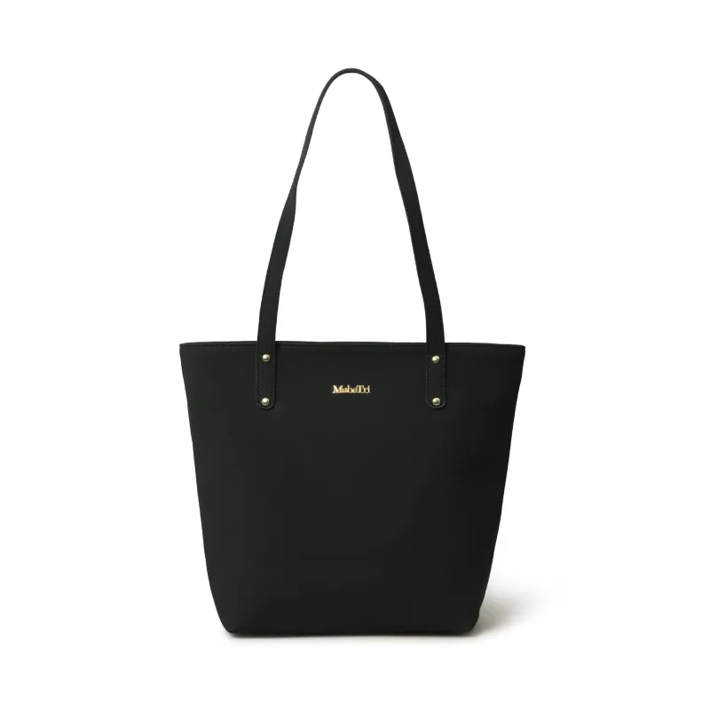 Era Vegan Leather Tote - Midnight Black sold by Classy Leather Bags