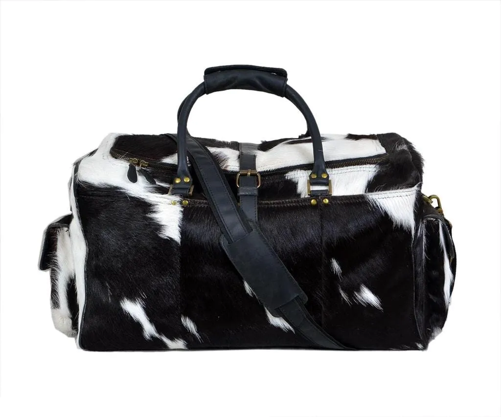 Cowhide Hair on Leather Travel Bag sold by Classy Leather Bags product image thumbnail 4