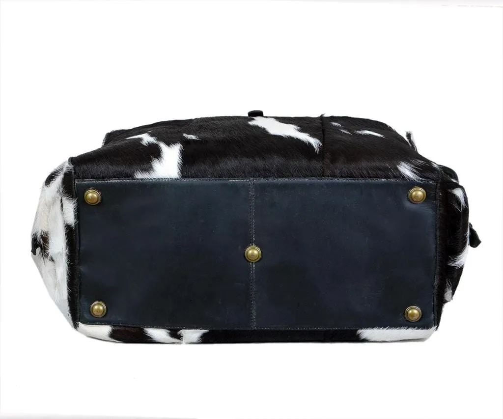 Cowhide Hair on Leather Travel Bag sold by Classy Leather Bags product image thumbnail 3