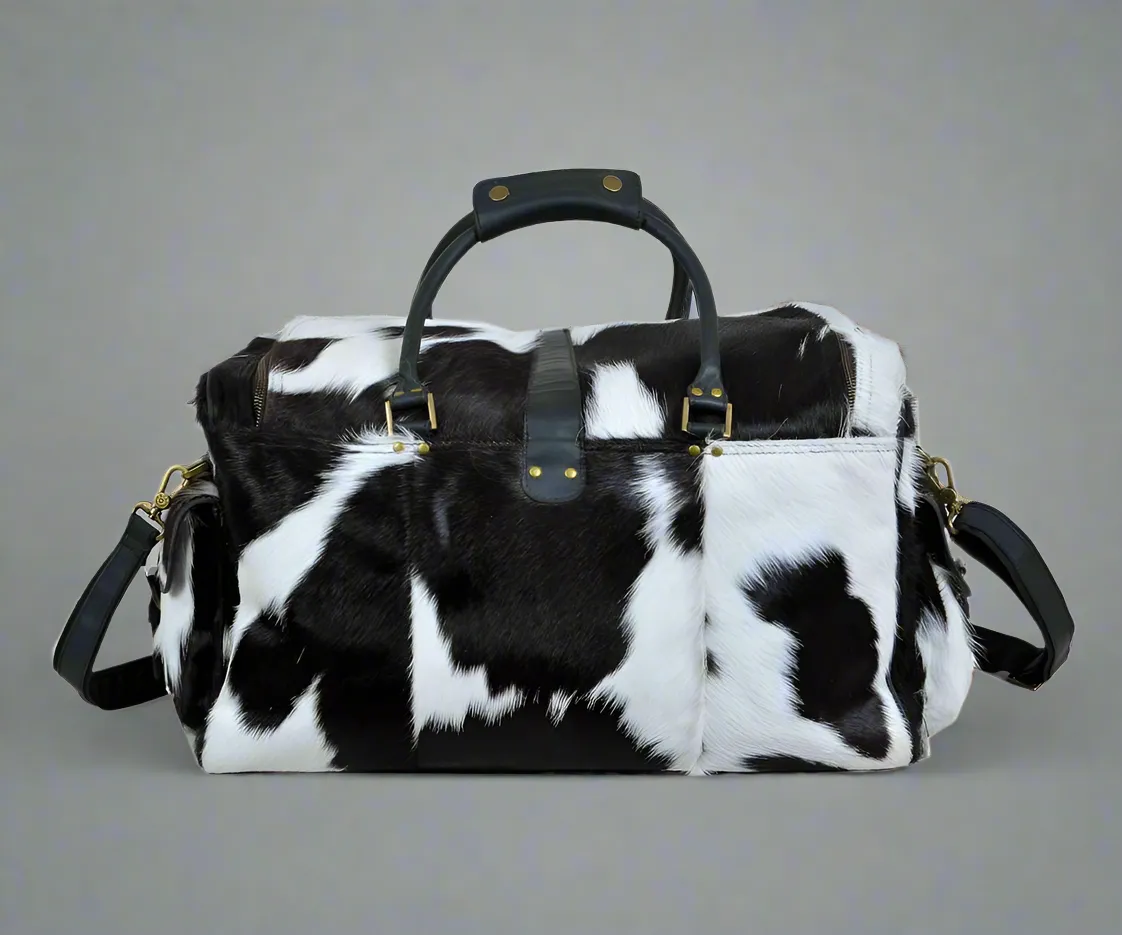 Cowhide Hair on Leather Travel Bag sold by Classy Leather Bags product image thumbnail 5