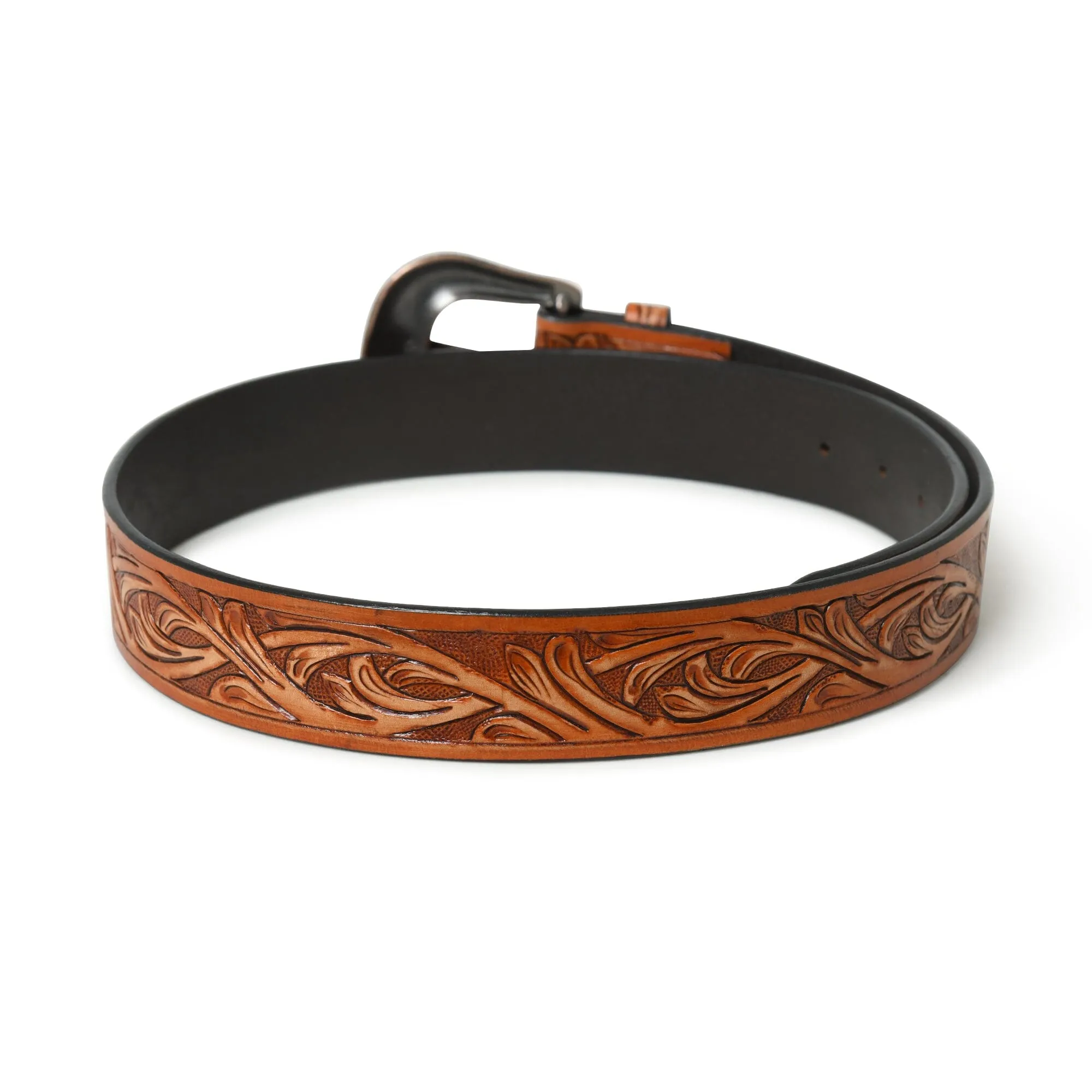 Western Cowboy Leather Belt - Brown sold by Classy Leather Bags product image thumbnail 5