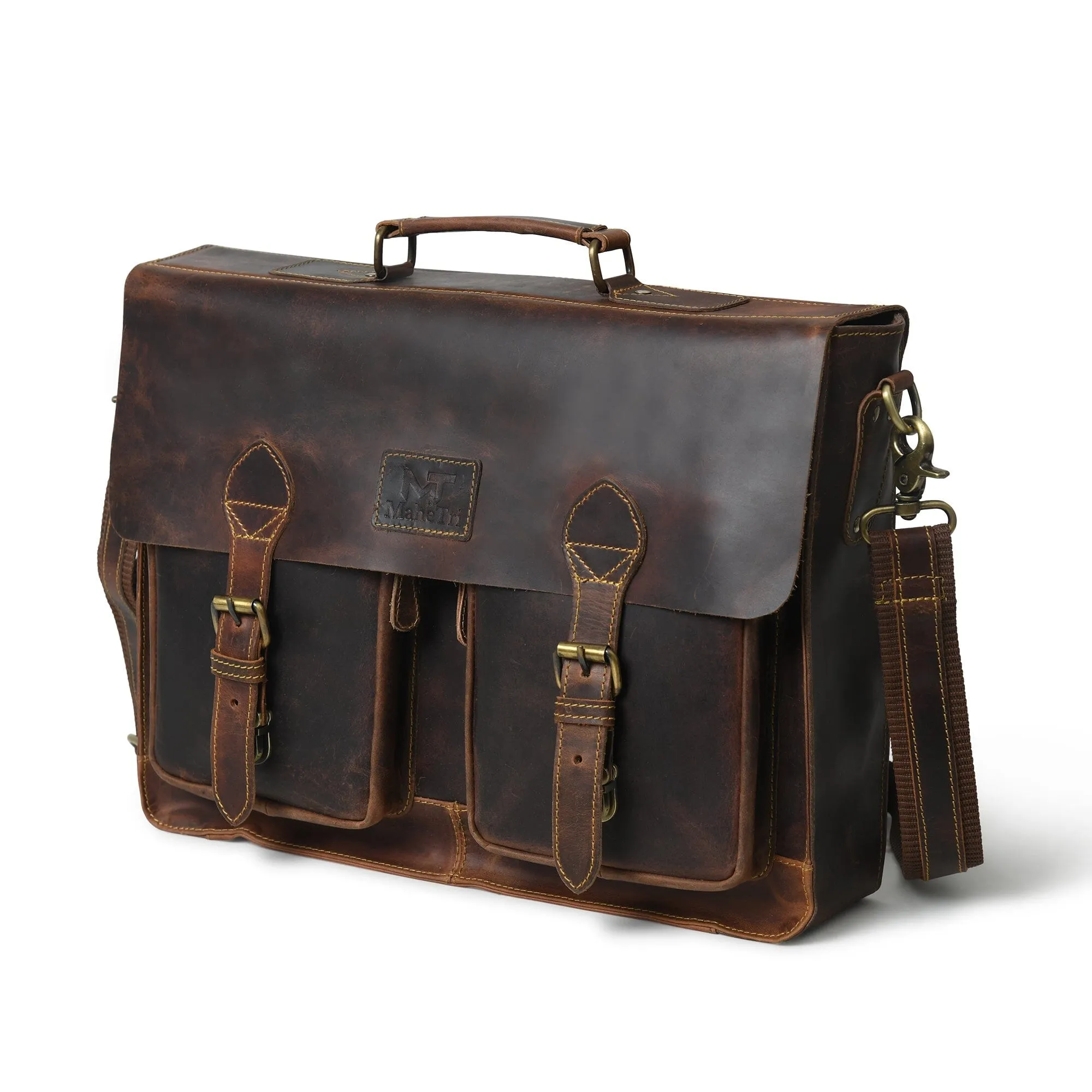 Wall Street Briefcase sold by Classy Leather Bags product image thumbnail 3