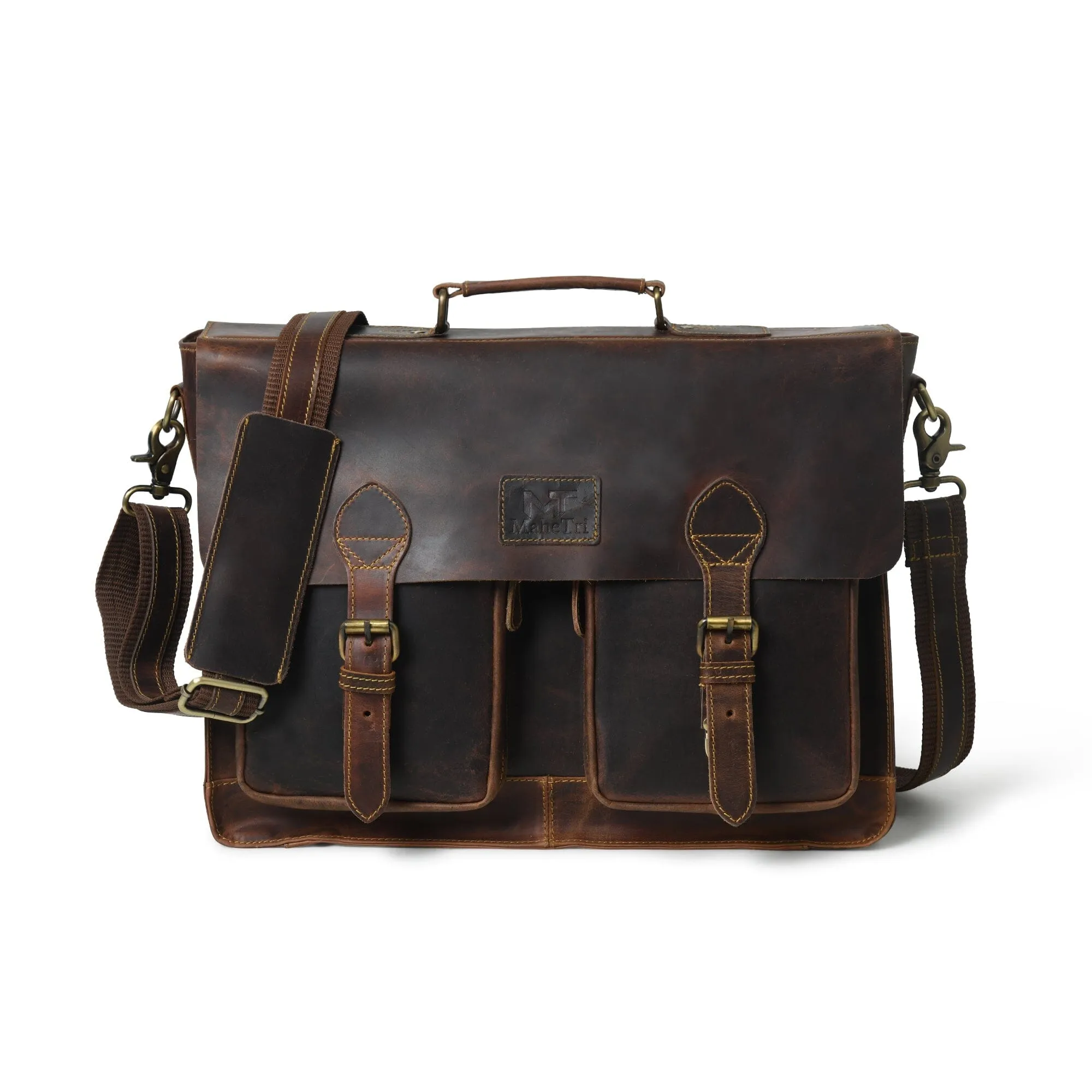Wall Street Briefcase sold by Classy Leather Bags