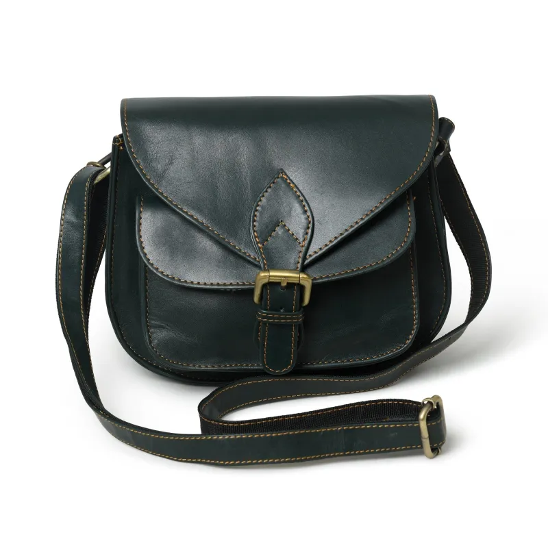 The Molina Satchel- Green sold by Classy Leather Bags