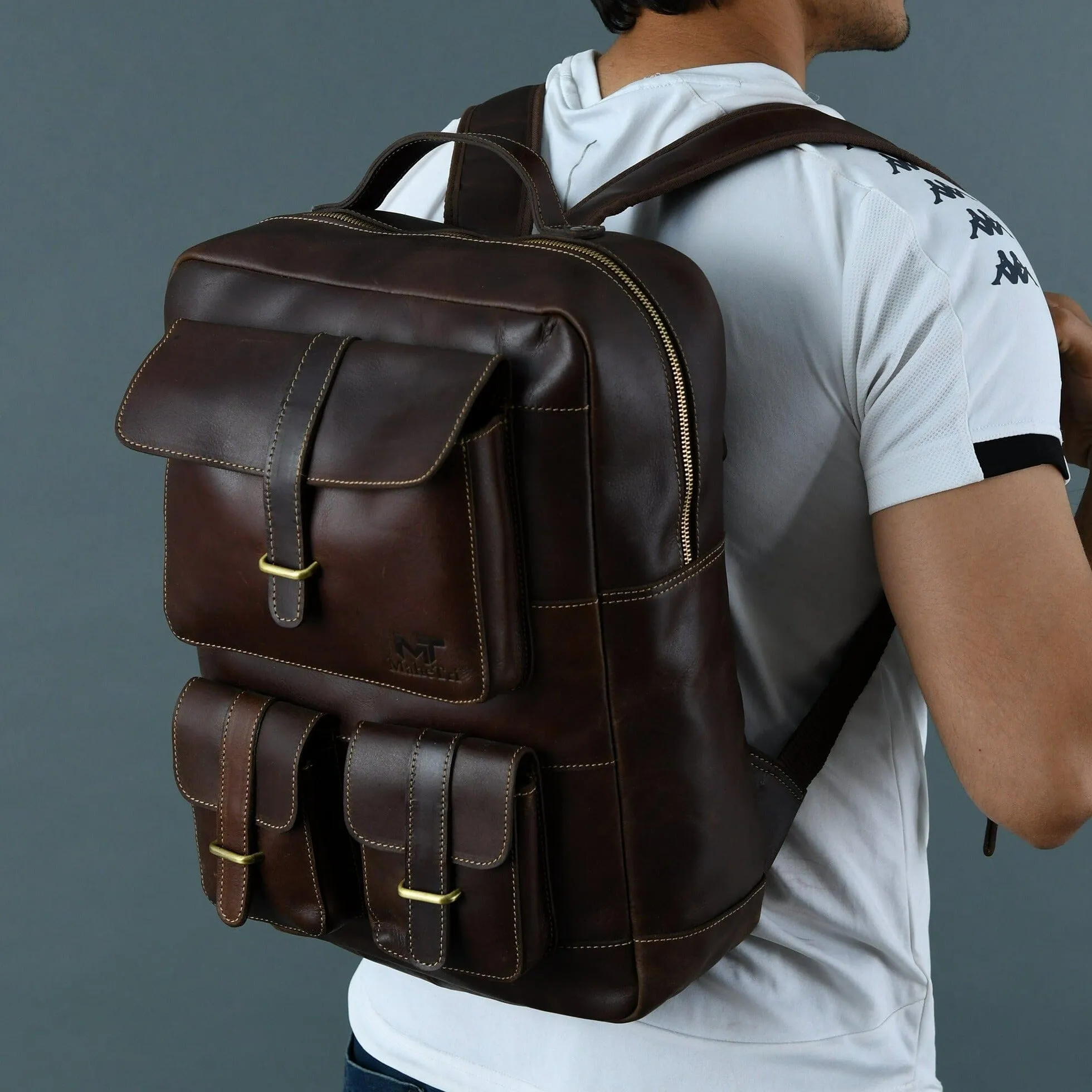 Mahi Classic Backpack sold by Classy Leather Bags product image thumbnail 2