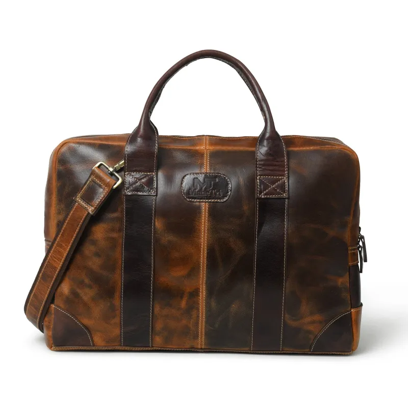 Brown Jefferson Briefcase sold by Classy Leather Bags