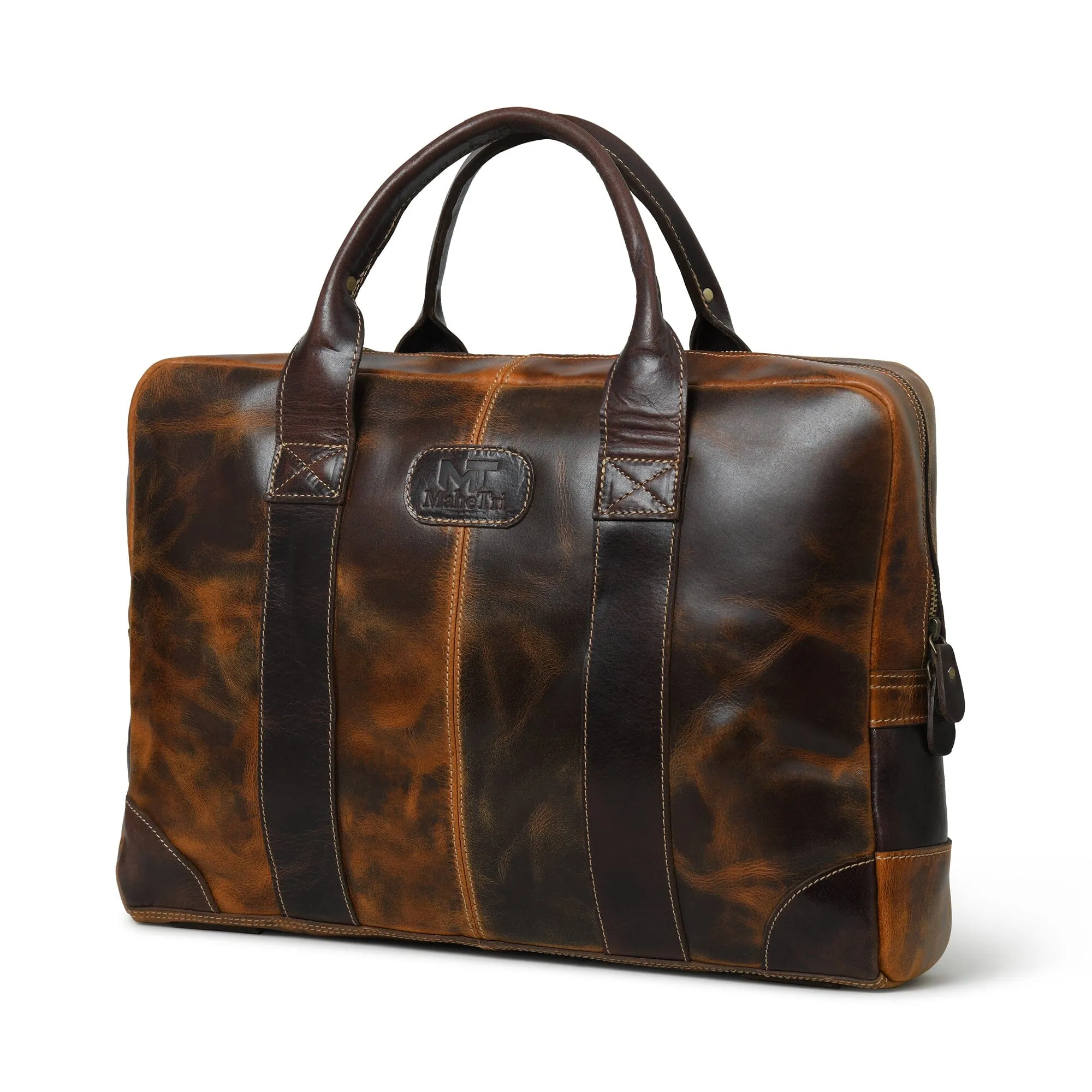 Brown Jefferson Briefcase sold by Classy Leather Bags product image thumbnail 5