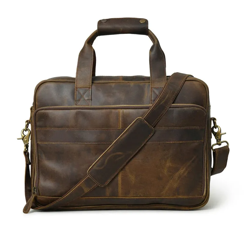 Hudson Office Briefcase sold by Classy Leather Bags