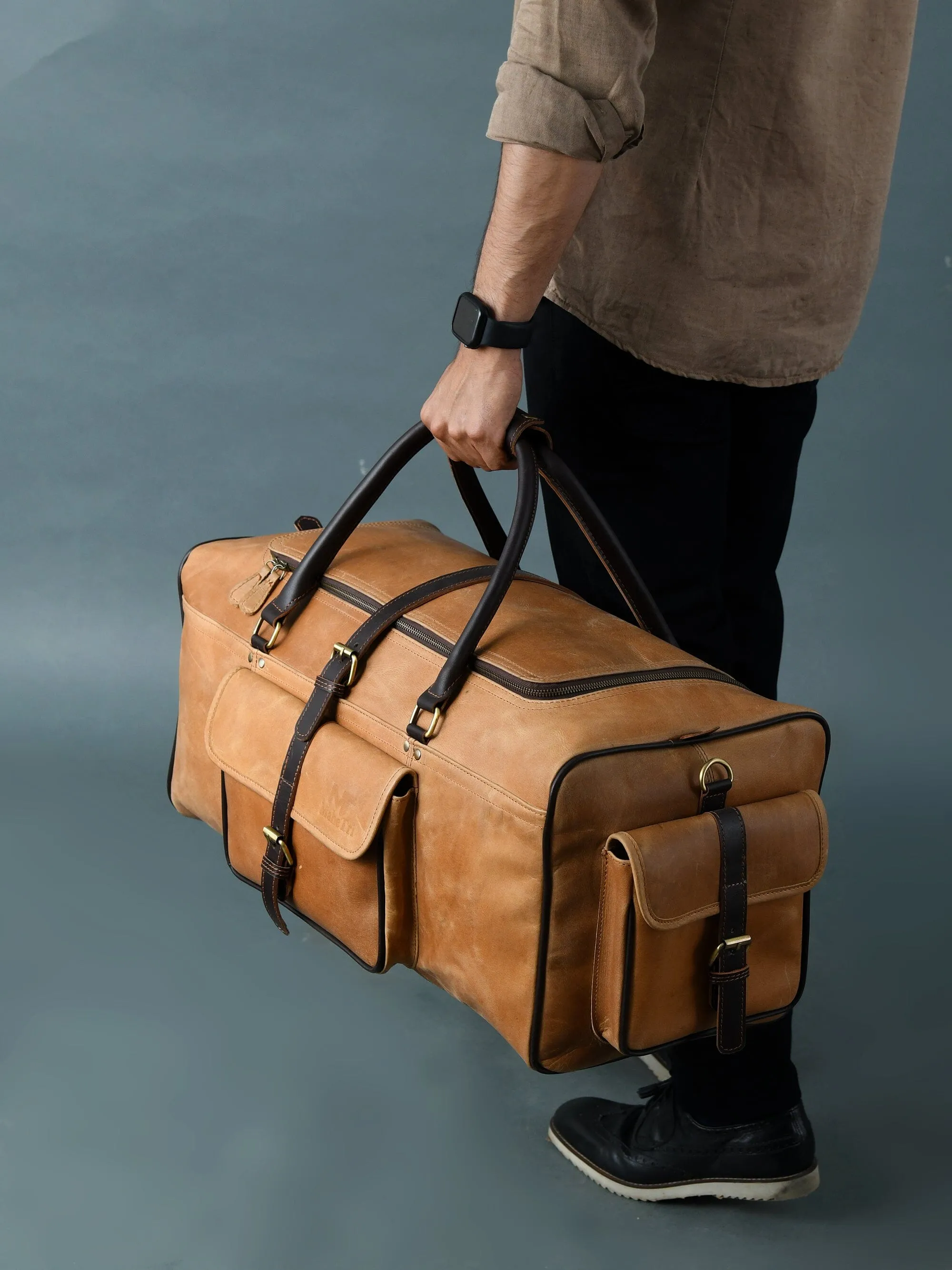 Corpus Travel Duffel sold by Classy Leather Bags product image thumbnail 4