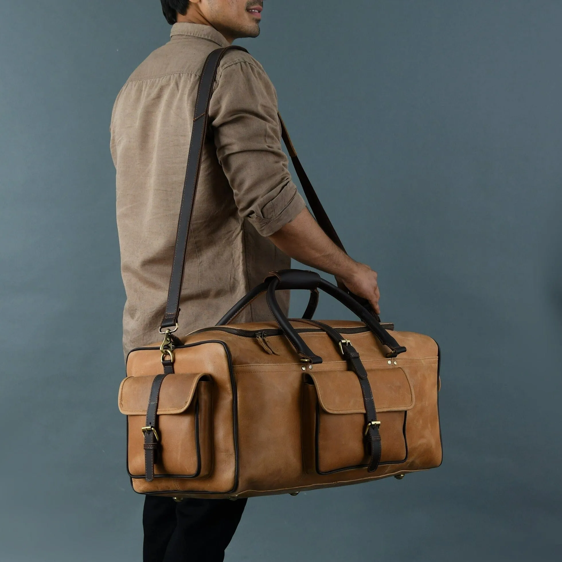 Corpus Travel Duffel sold by Classy Leather Bags product image thumbnail 5