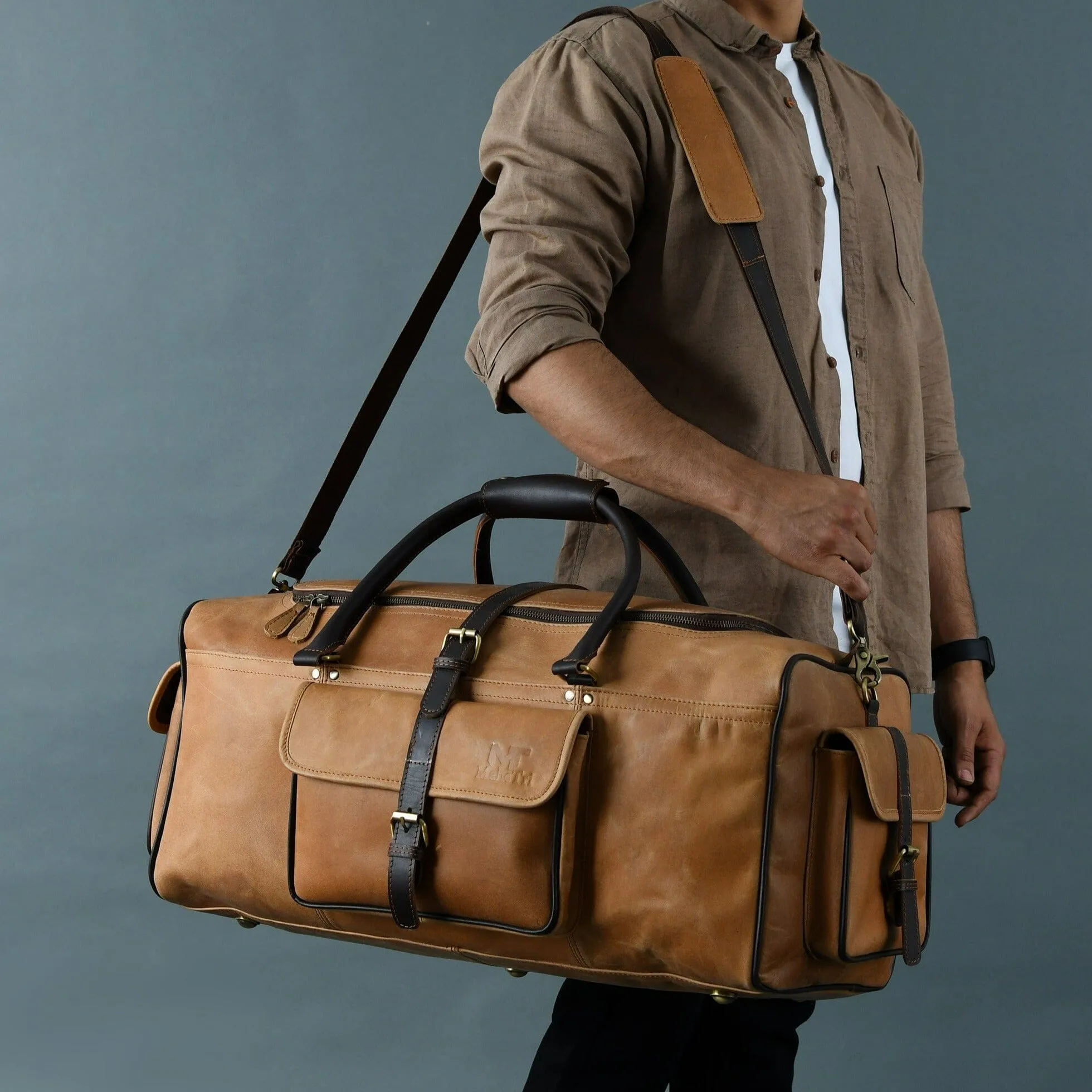Corpus Travel Duffel sold by Classy Leather Bags product image thumbnail 2