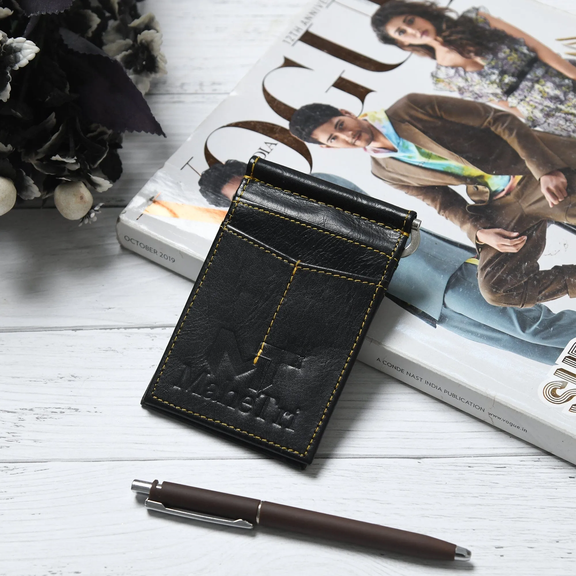 Finley Money Clipper- Black sold by Classy Leather Bags product image thumbnail 3