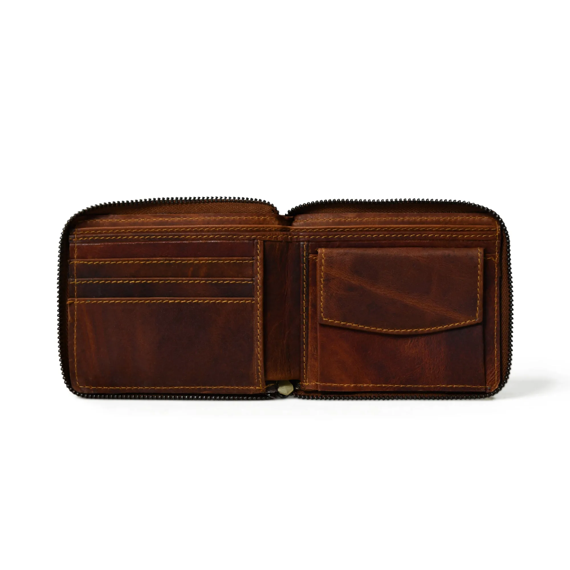 Adams Bi-Fold Wallet- Walnut Brown sold by Classy Leather Bags product image thumbnail 2