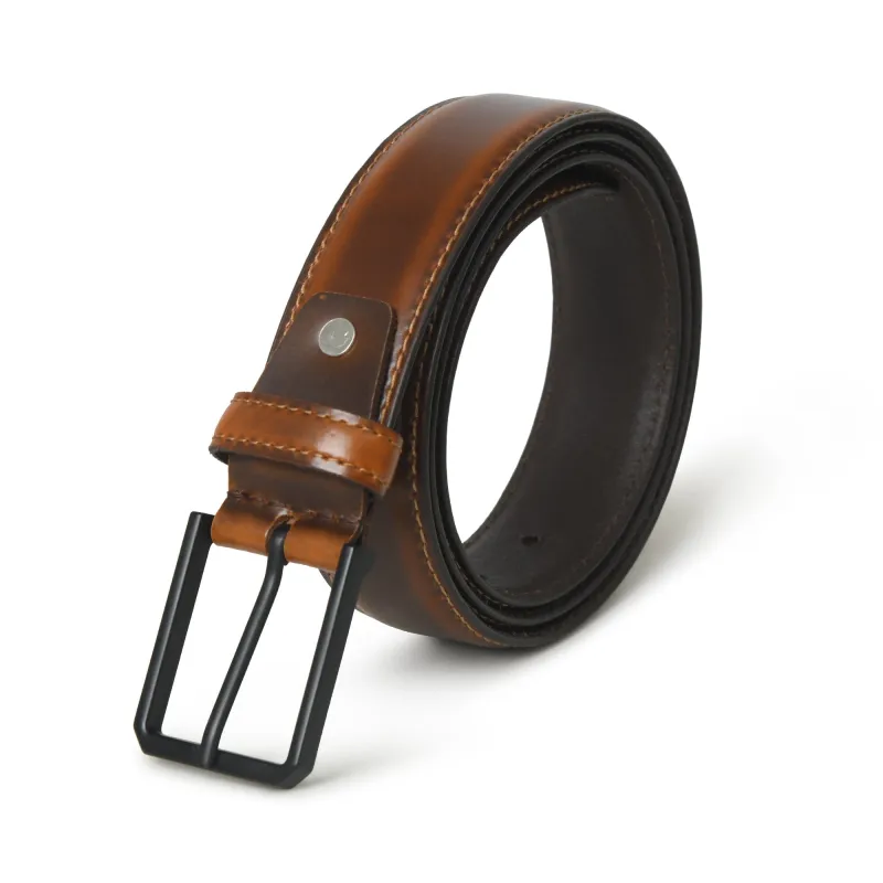 Cooper Caramel Leather Belt made by Classy Leather Bags