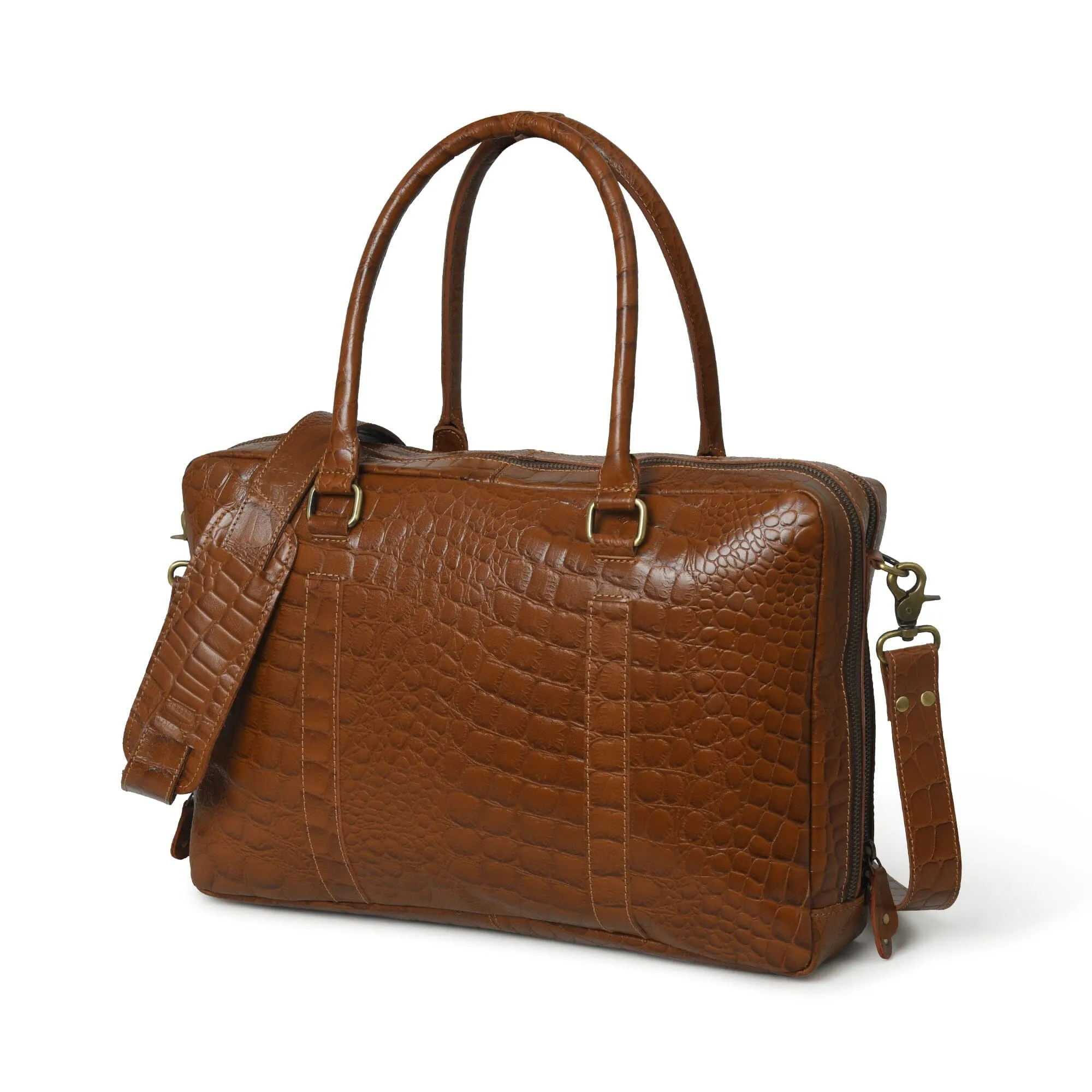 Easton Premium Buffalo Leather Laptop Office Briefcase sold by Classy Leather Bags product image thumbnail 4