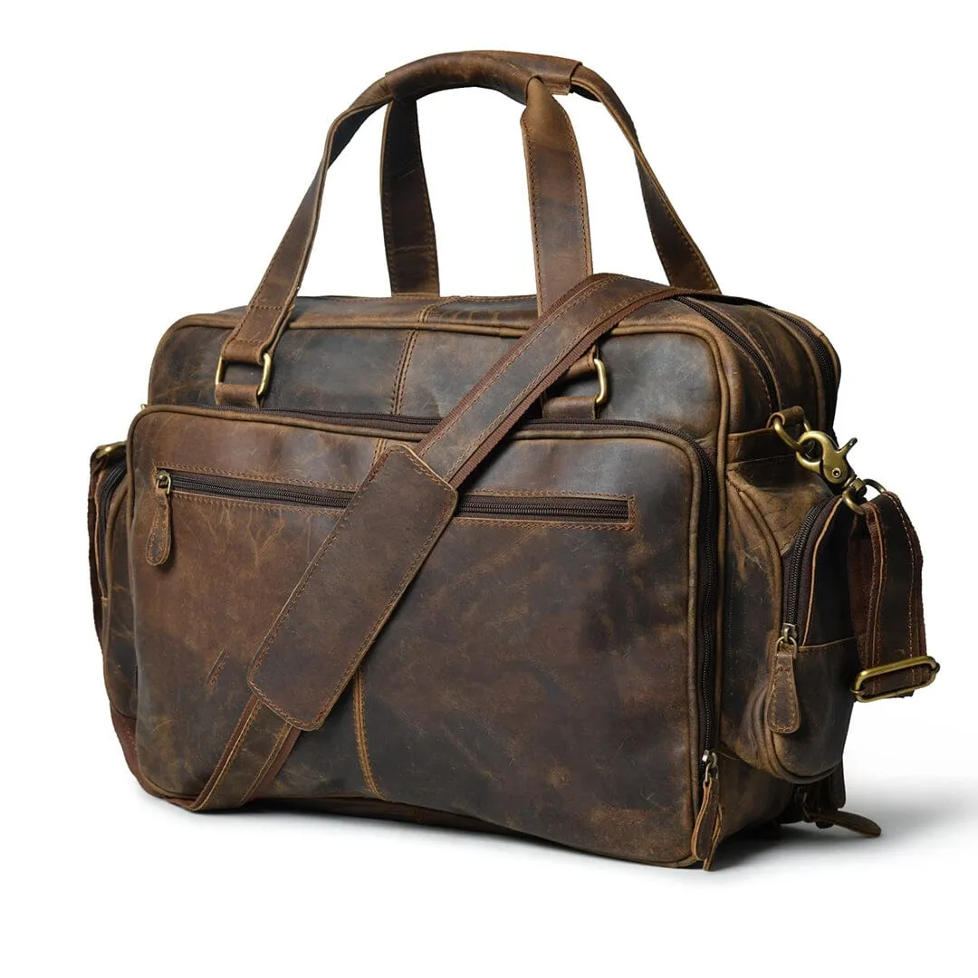 Floyd Handmade Buffalo Leather Office Briefcase sold by Classy Leather Bags product image thumbnail 2