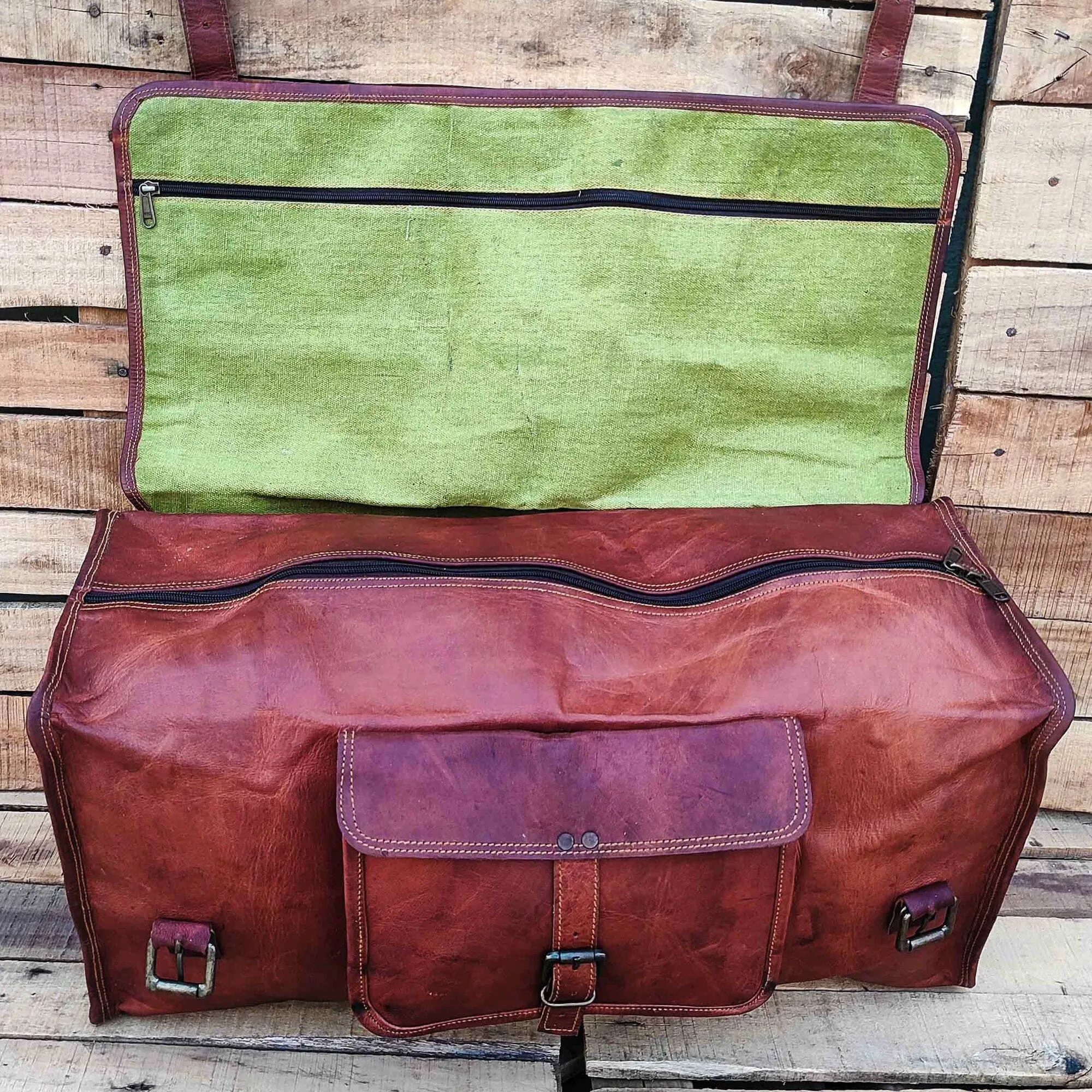 The Harrison Duffel sold by Classy Leather Bags product image thumbnail 3