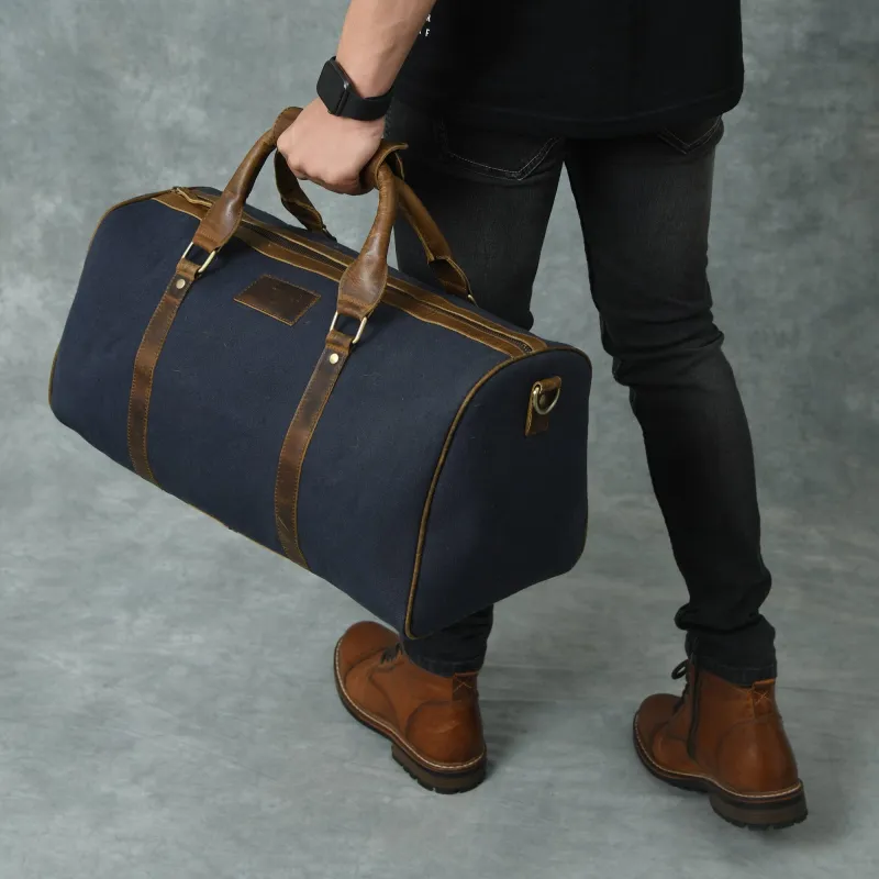 Campbell Canvas Carry On Duffle sold by Classy Leather Bags
