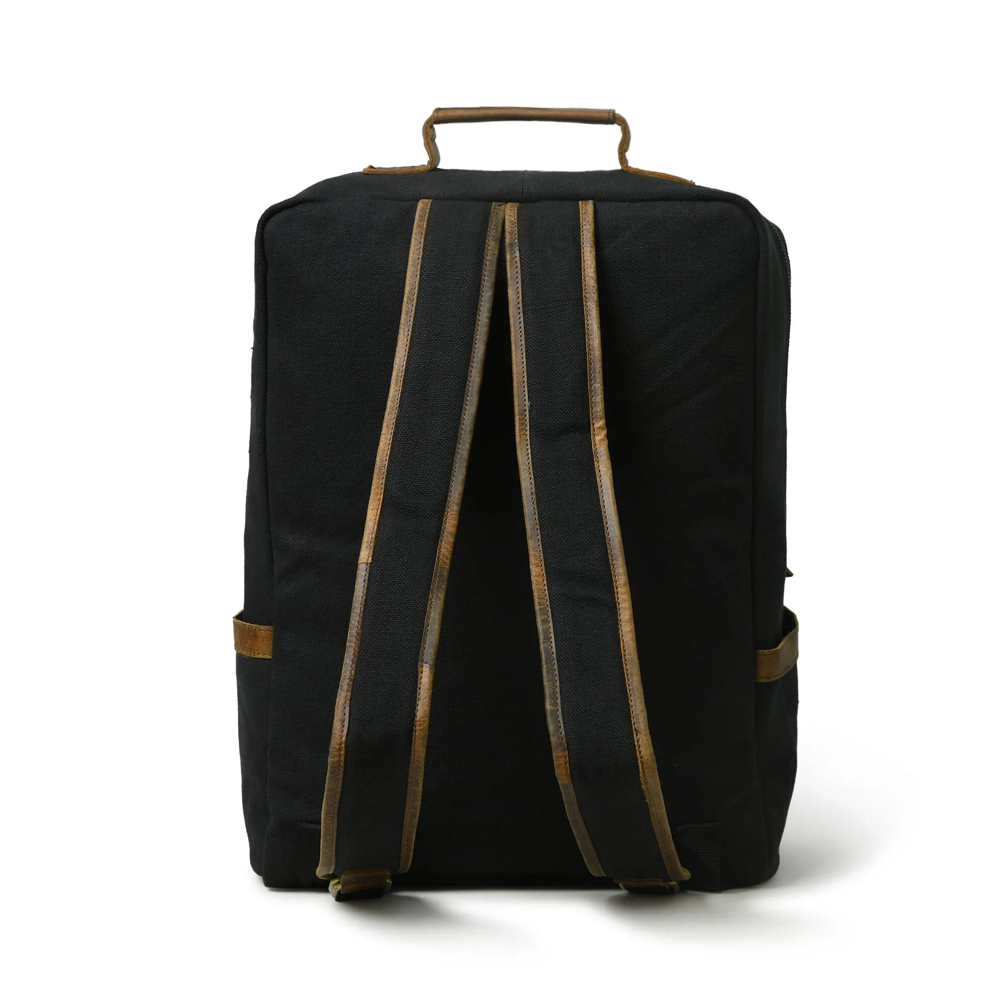 The Foster Canvas Backpack sold by Classy Leather Bags product image thumbnail 5
