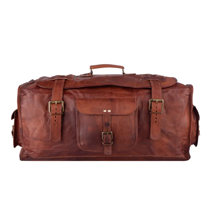 The Bruno Flap Duffel sold by Classy Leather Bags