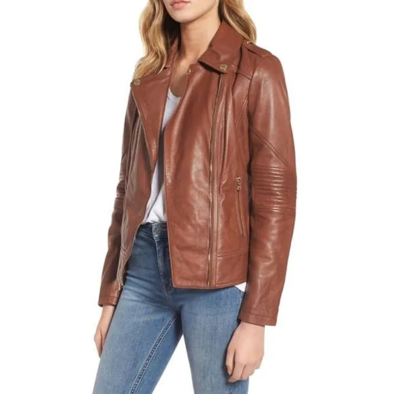 Nairobi Tanned Ladies Jacket sold by Classy Leather Bags
