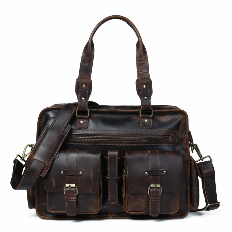 Dryden Buffalo Briefcase sold by Classy Leather Bags