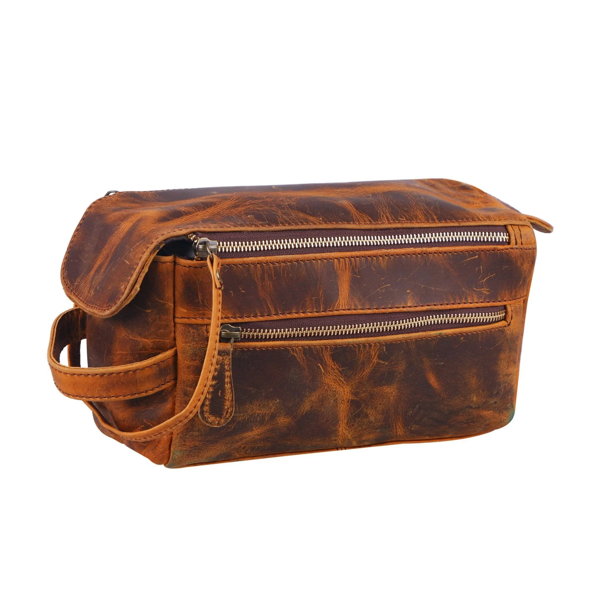 The Reuben Travel Dopp Kit sold by Classy Leather Bags product image thumbnail 3
