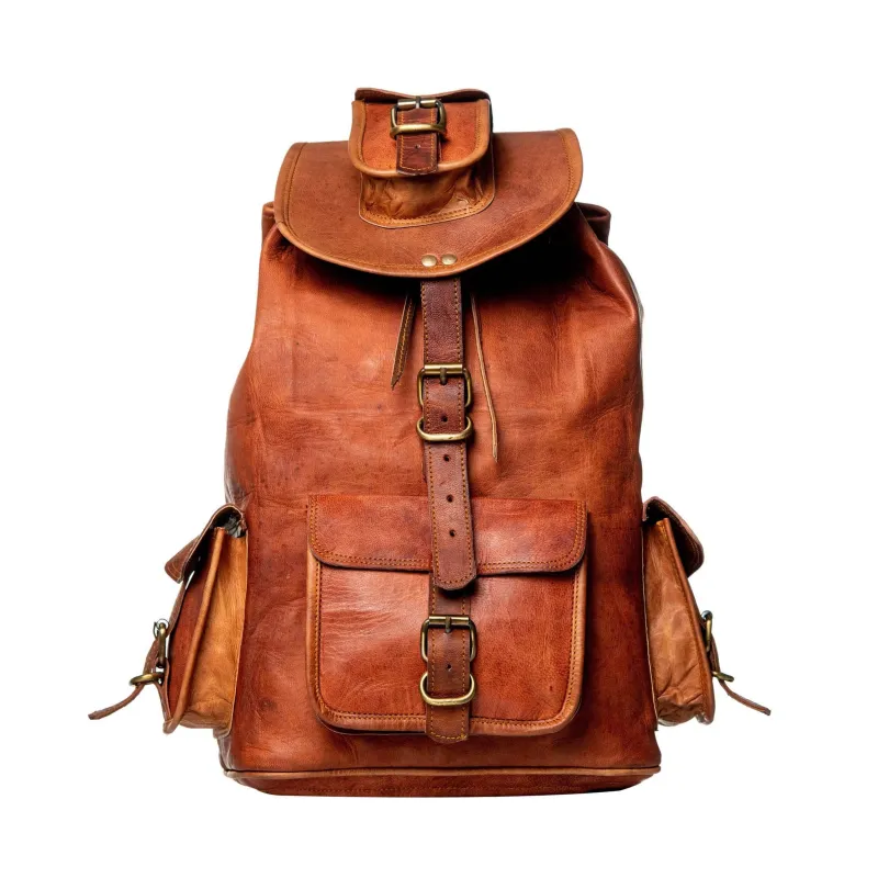 The Alvarado Tanned Backpack sold by Classy Leather Bags