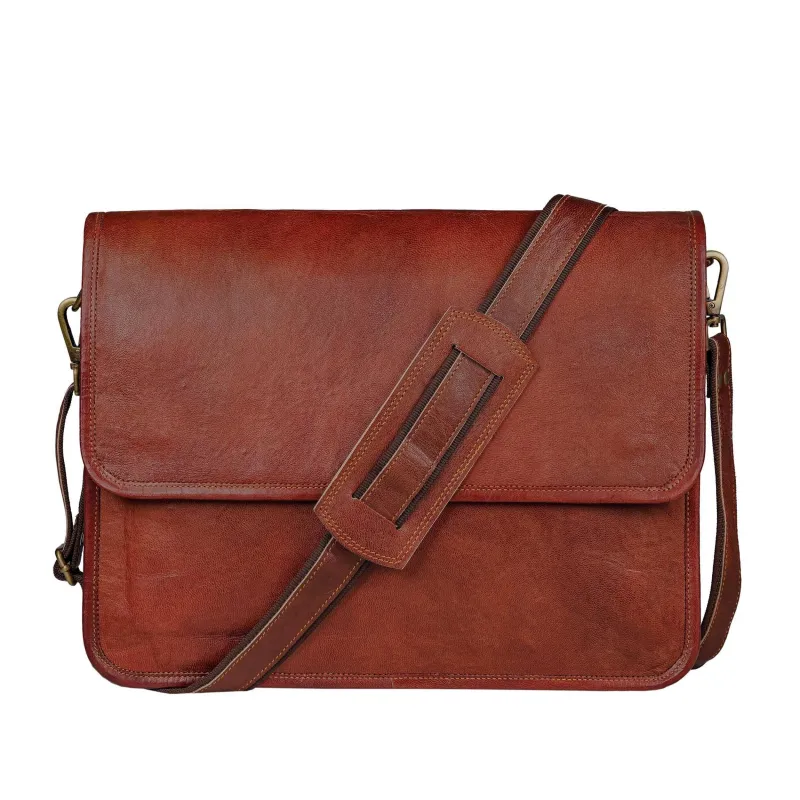 The Flap Over Messenger sold by Classy Leather Bags