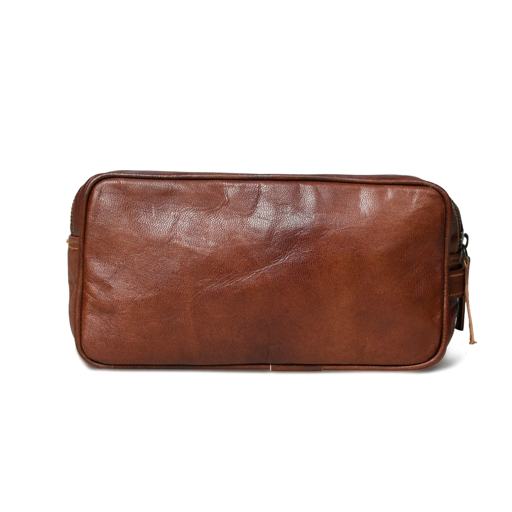 The Twin Section Toiletry- Brown sold by Classy Leather Bags product image thumbnail 4