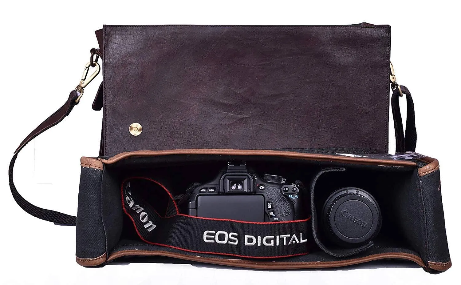 The Finch Camera Bag sold by Classy Leather Bags product image thumbnail 4