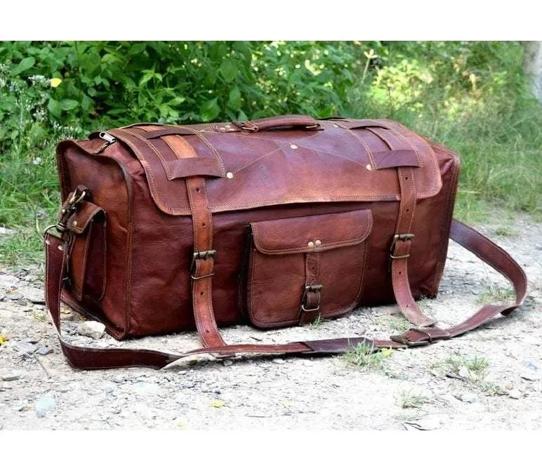 The Peterson Leather Duffle sold by Classy Leather Bags