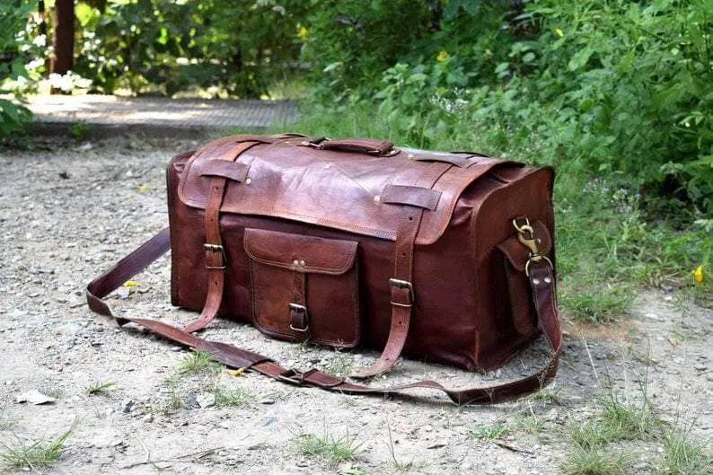 The Peterson Leather Duffle sold by Classy Leather Bags product image thumbnail 5
