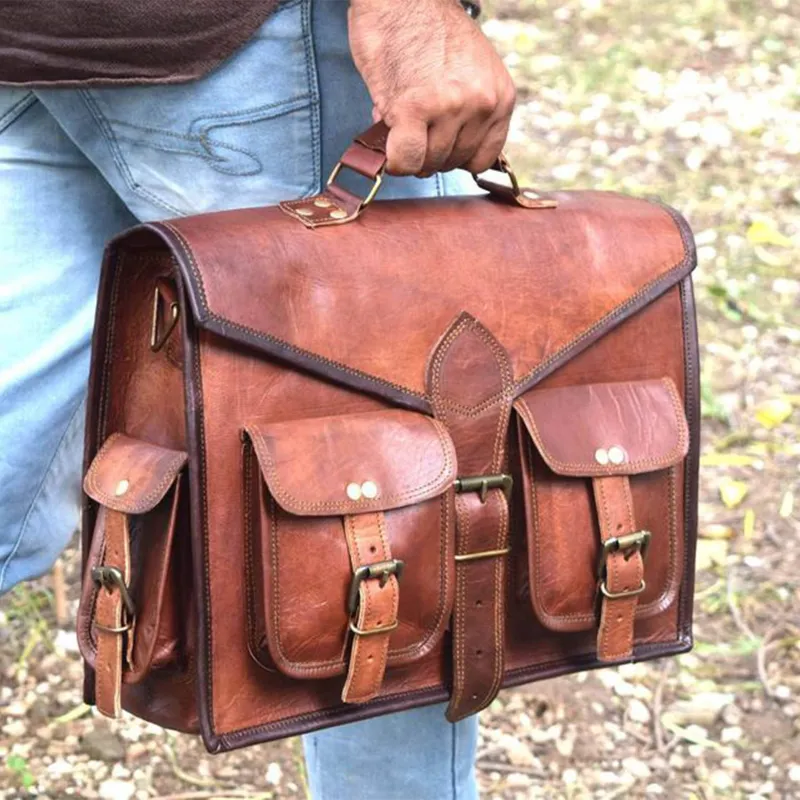 The Multi Pockets sold by Classy Leather Bags