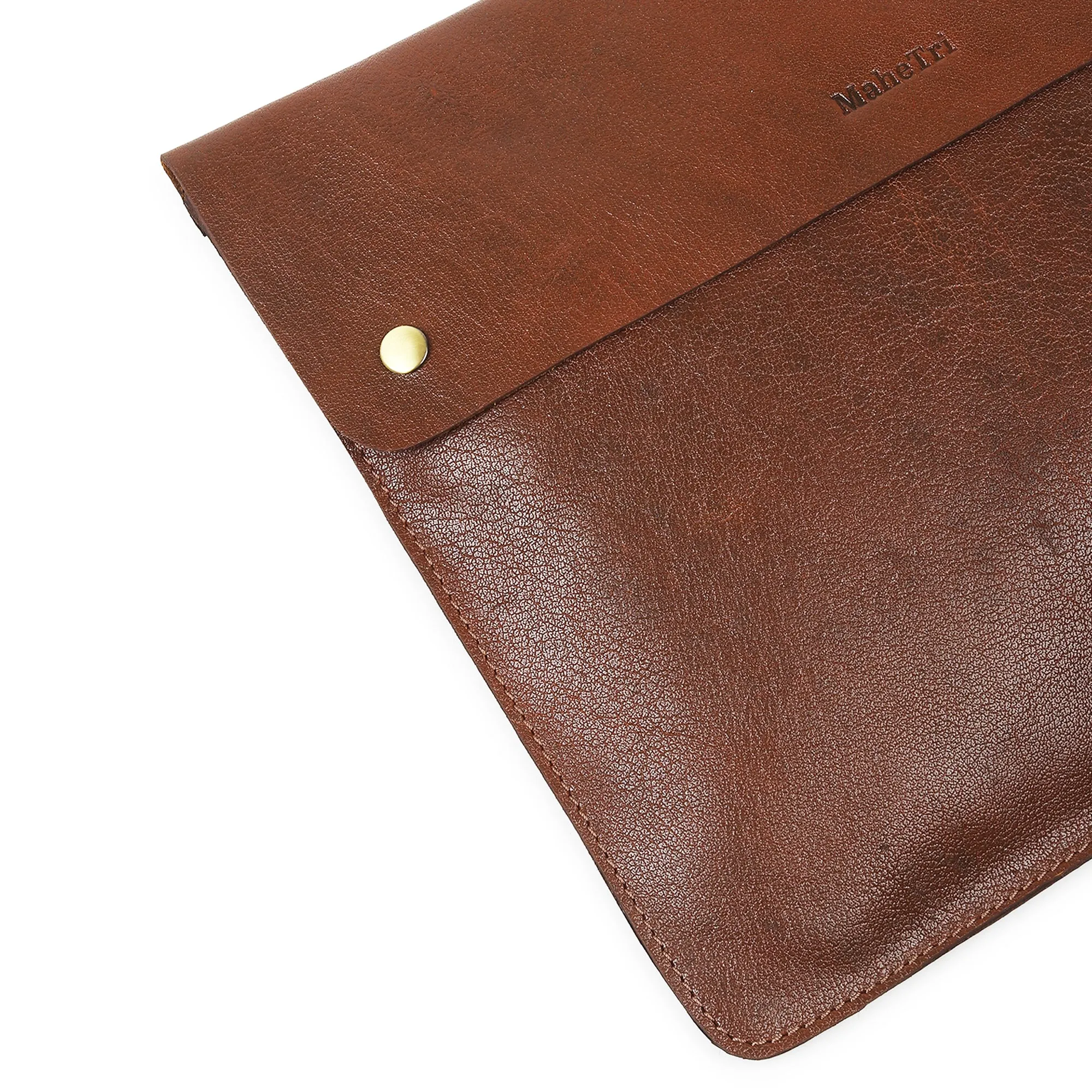 Cognac Brown - iPad/Laptop Sleeve 14 Inch sold by Classy Leather Bags product image thumbnail 4