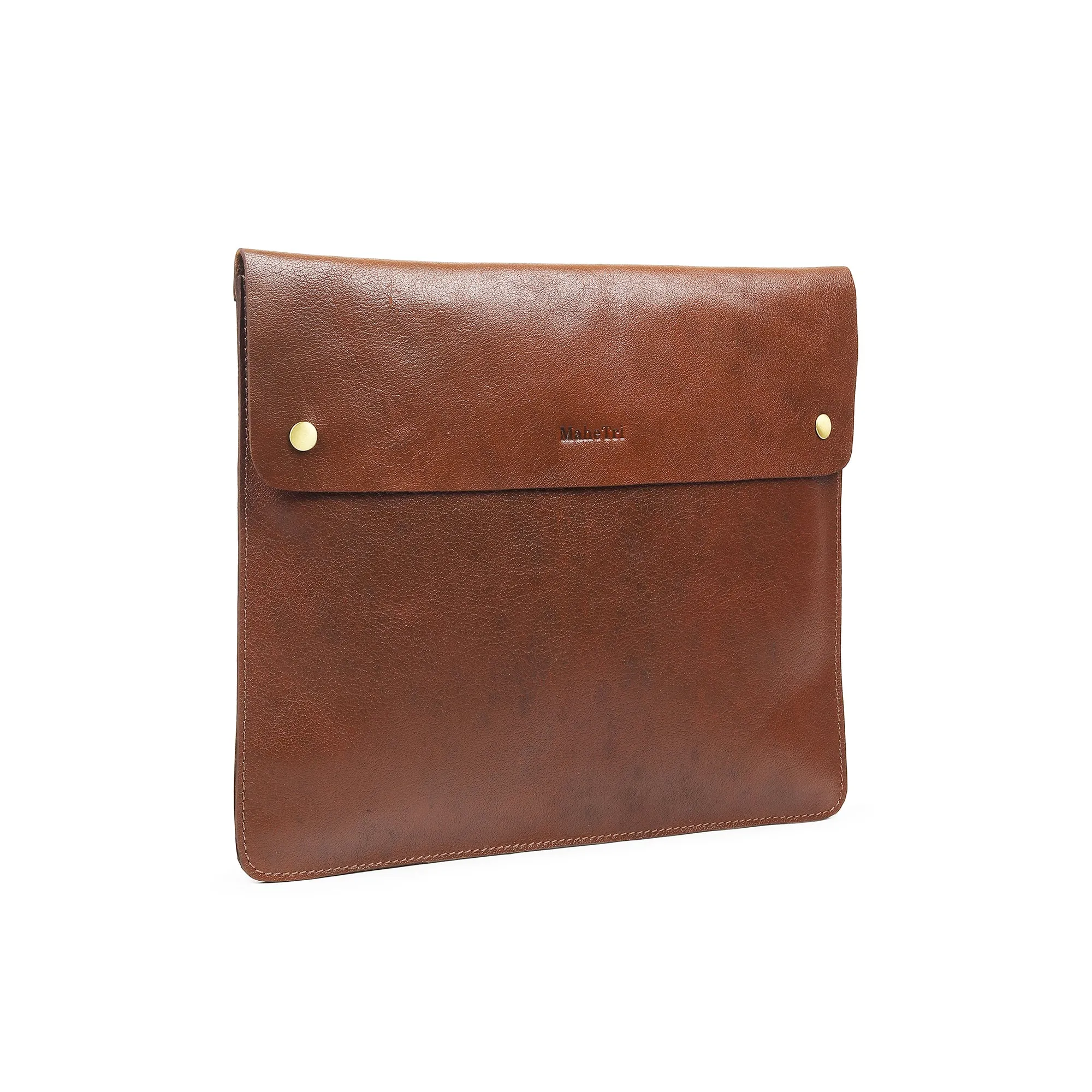 Cognac Brown - iPad/Laptop Sleeve 14 Inch sold by Classy Leather Bags product image thumbnail 3