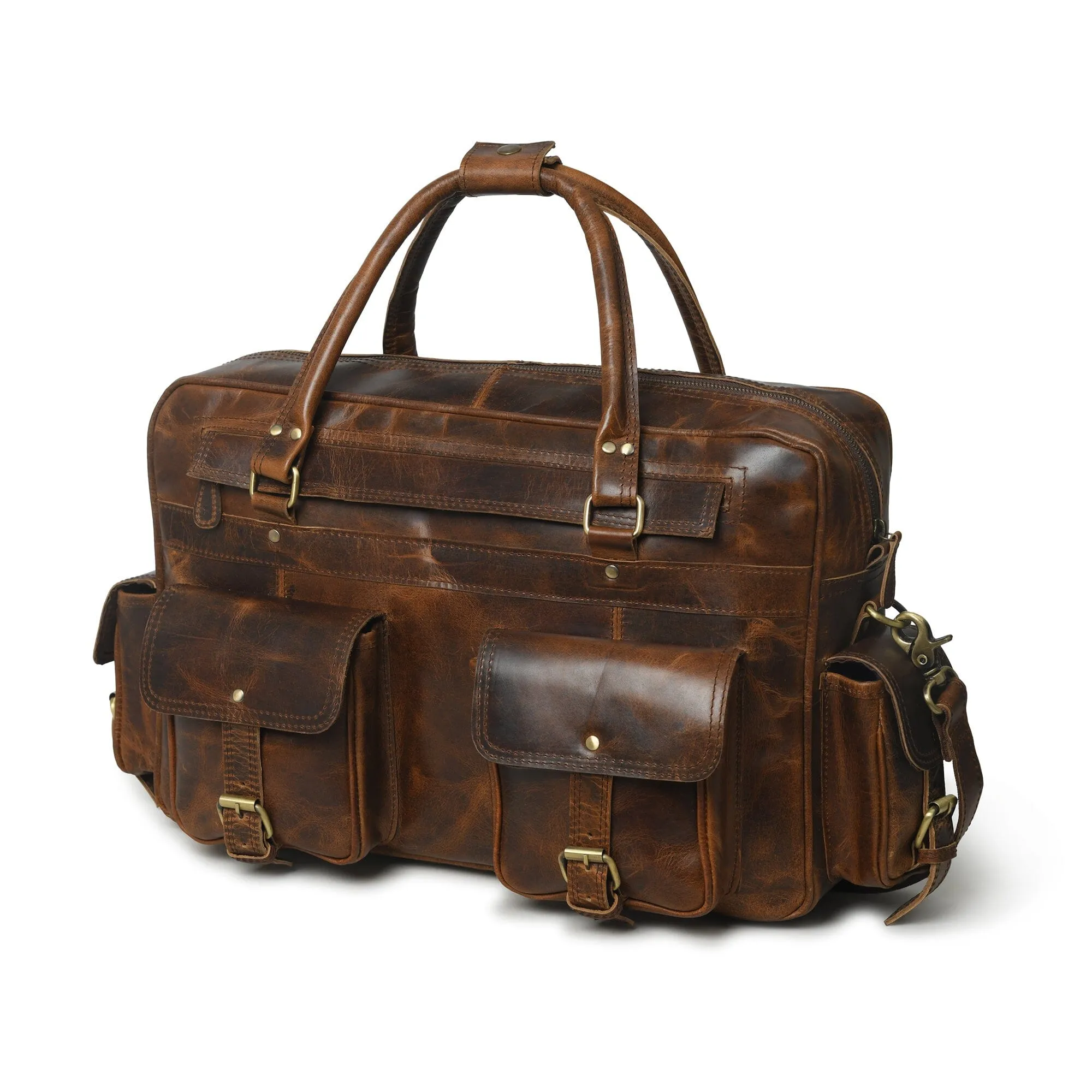 Finn Handcrafted Buffalo Leather Laptop Briefcase sold by Classy Leather Bags product image thumbnail 3