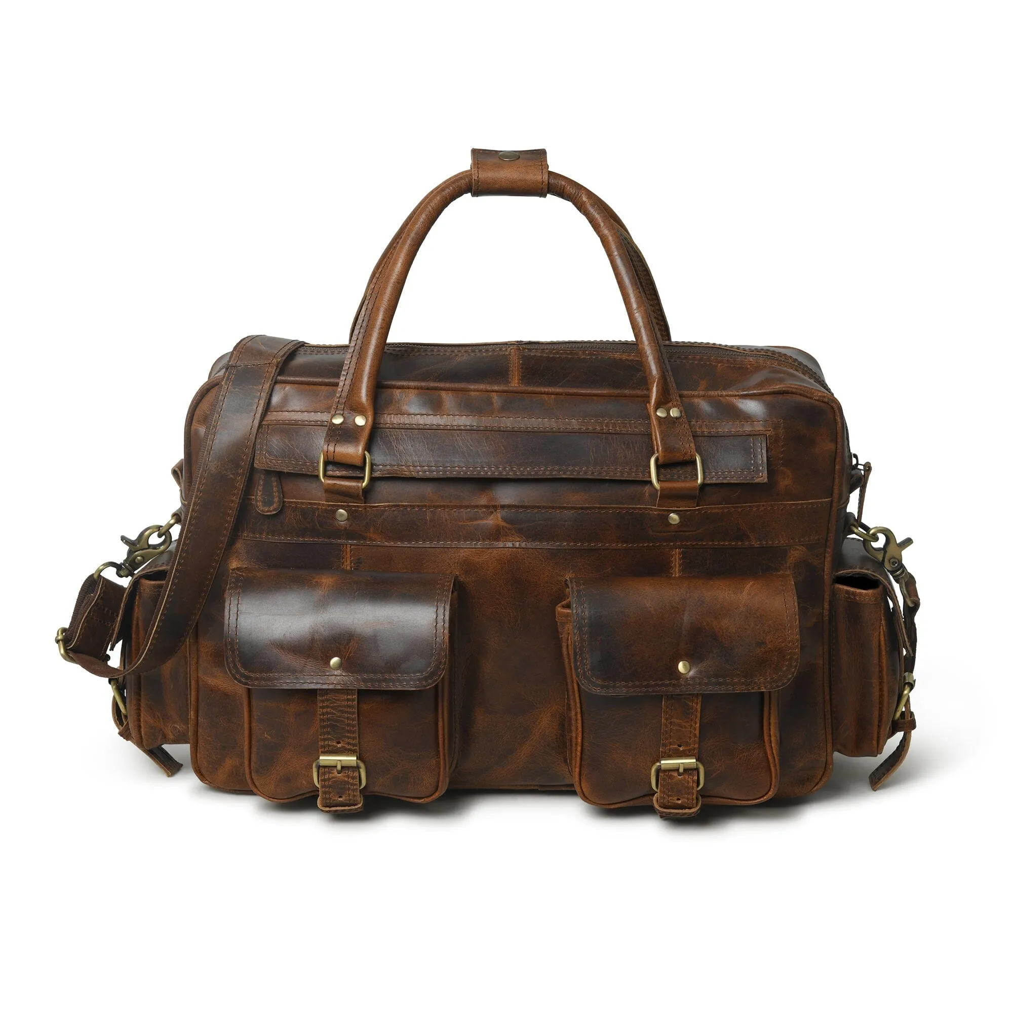 Finn Handcrafted Buffalo Leather Laptop Briefcase sold by Classy Leather Bags