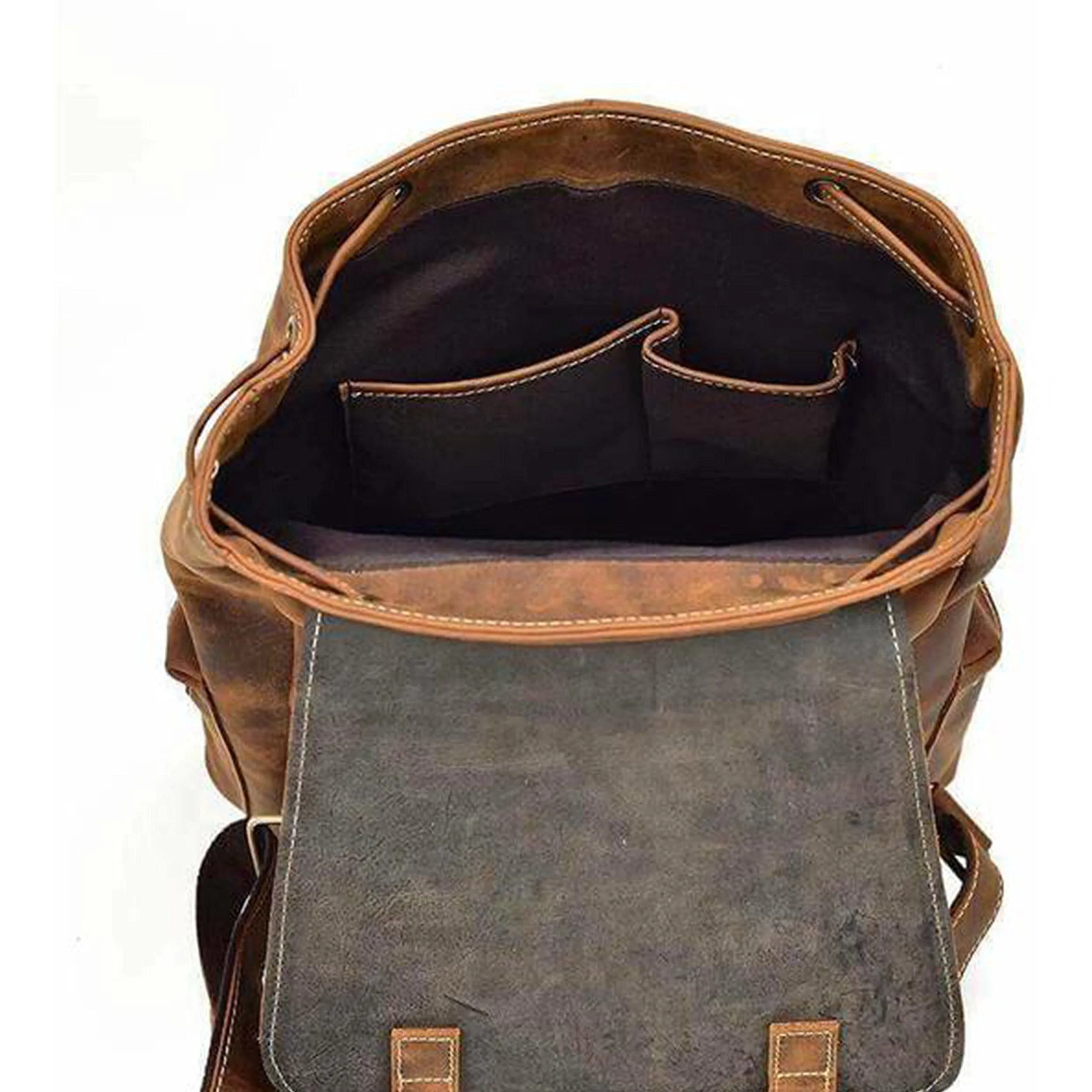 The Armstrong Buffalo Backpack sold by Classy Leather Bags product image thumbnail 4