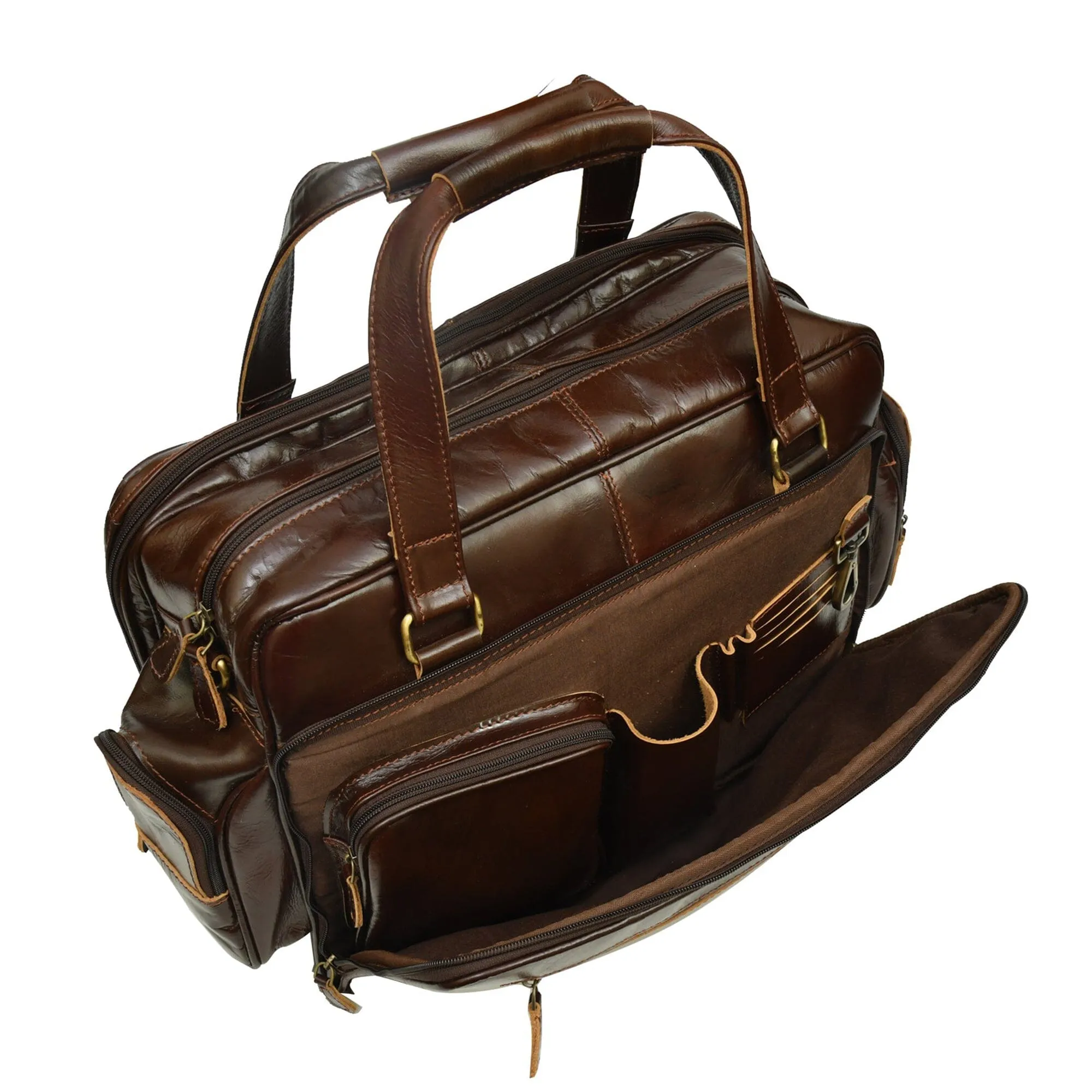 Middleton Premium Laptop Work Briefcase sold by Classy Leather Bags product image thumbnail 3