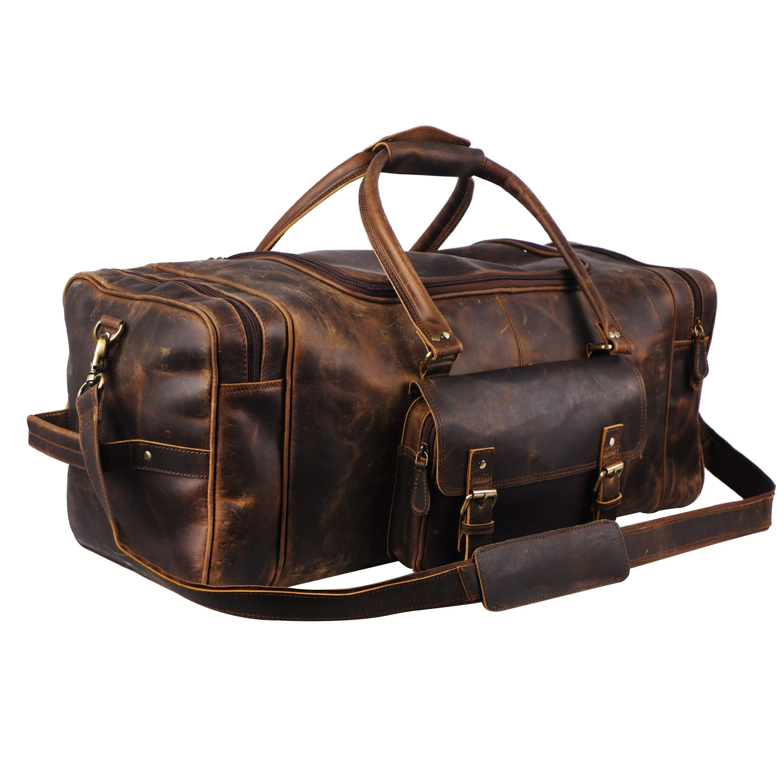 Chester Buffalo Weekender Duffle Bag sold by Classy Leather Bags