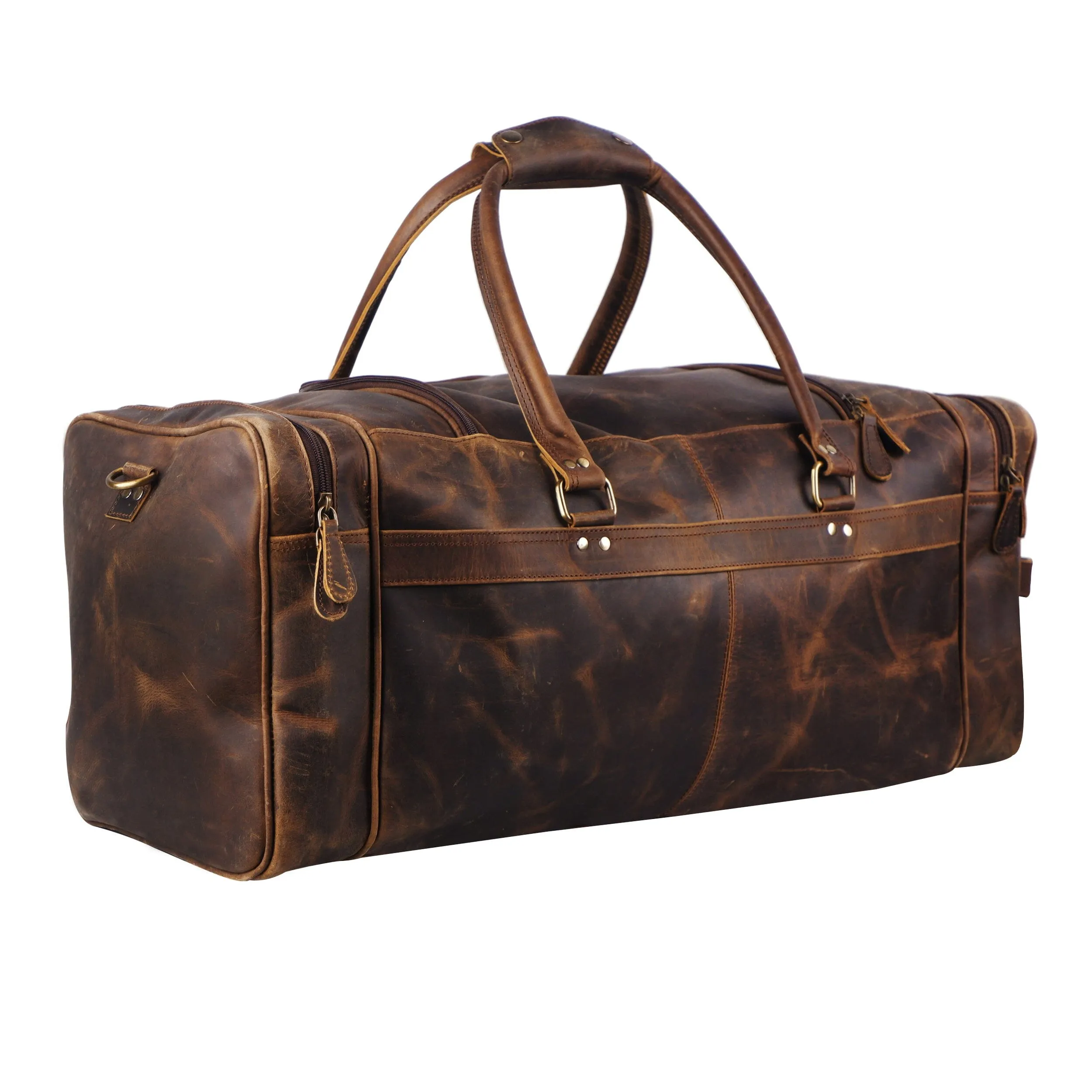 Chester Buffalo Weekender Duffle Bag sold by Classy Leather Bags product image thumbnail 5