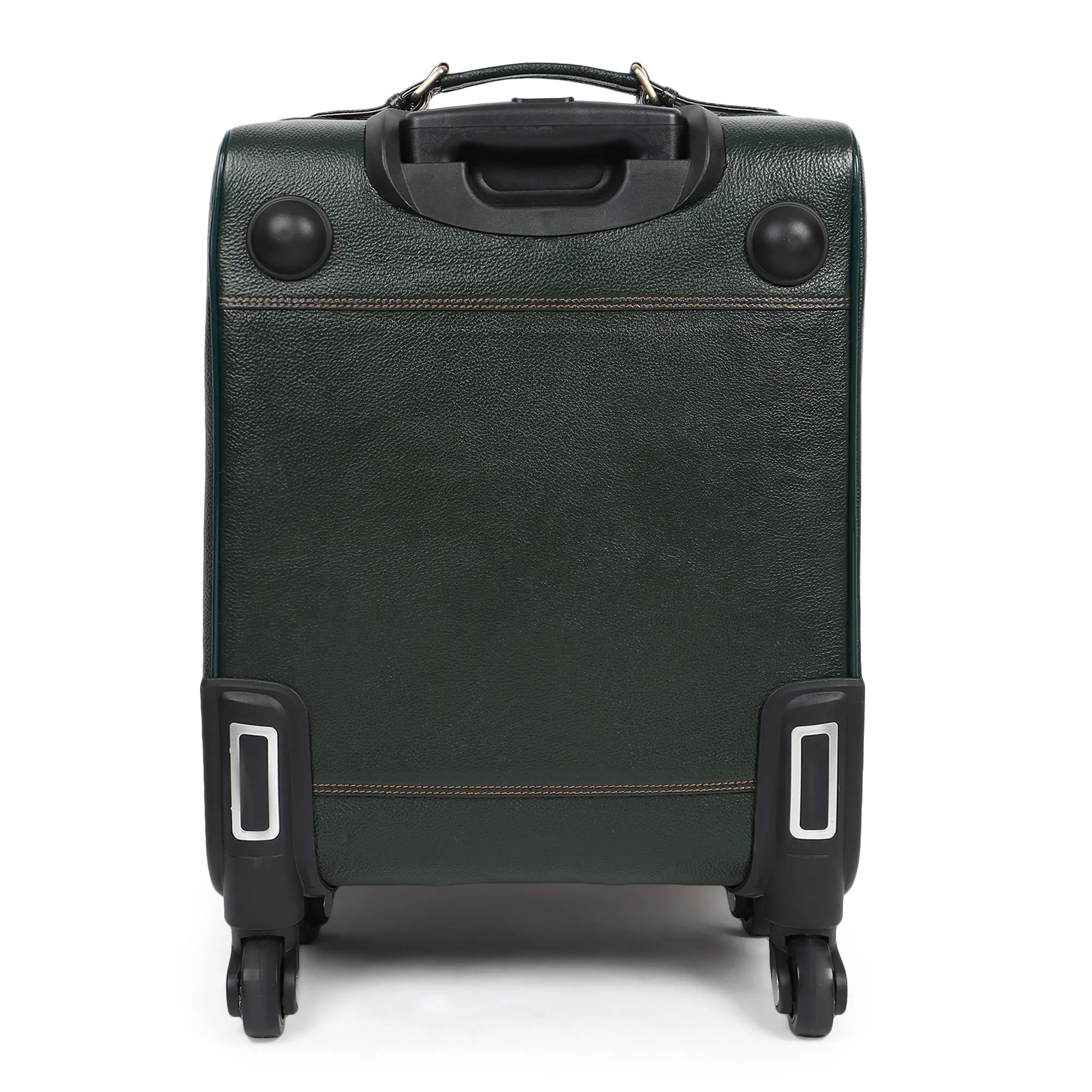 Horizon Leather Trolley Suitcase, Green sold by Classy Leather Bags product image thumbnail 5
