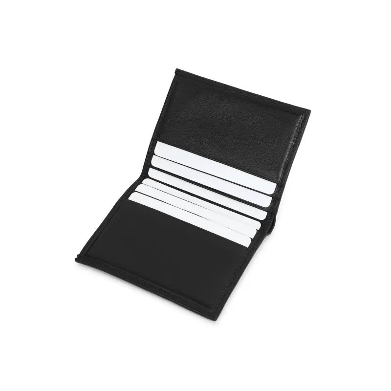 Black Slim 6 Credit Card Holder - Limited Edition made by Classy Leather Bags