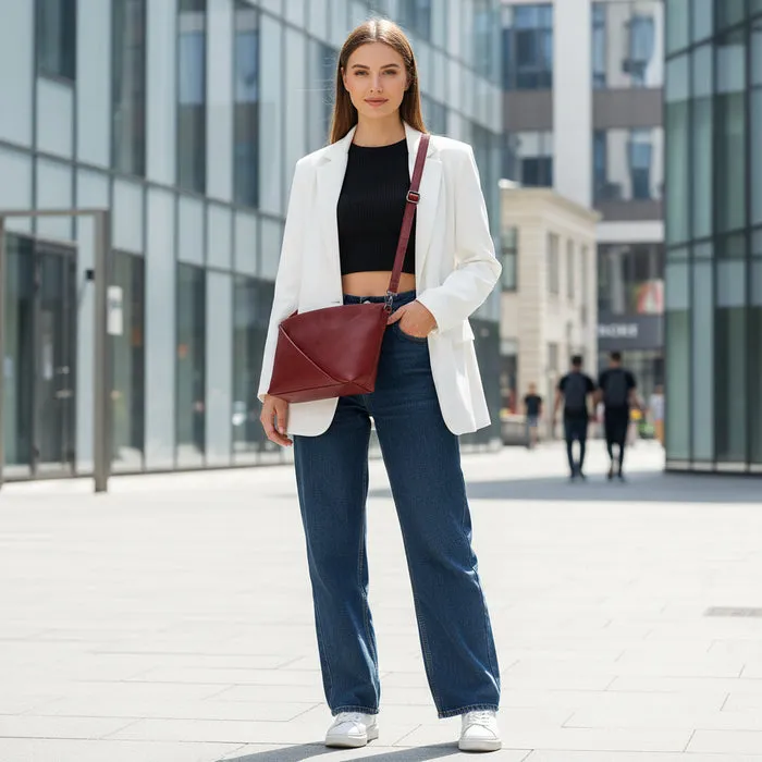 Cypress Minimalist Crossbody Bag sold by Classy Leather Bags product image thumbnail 2