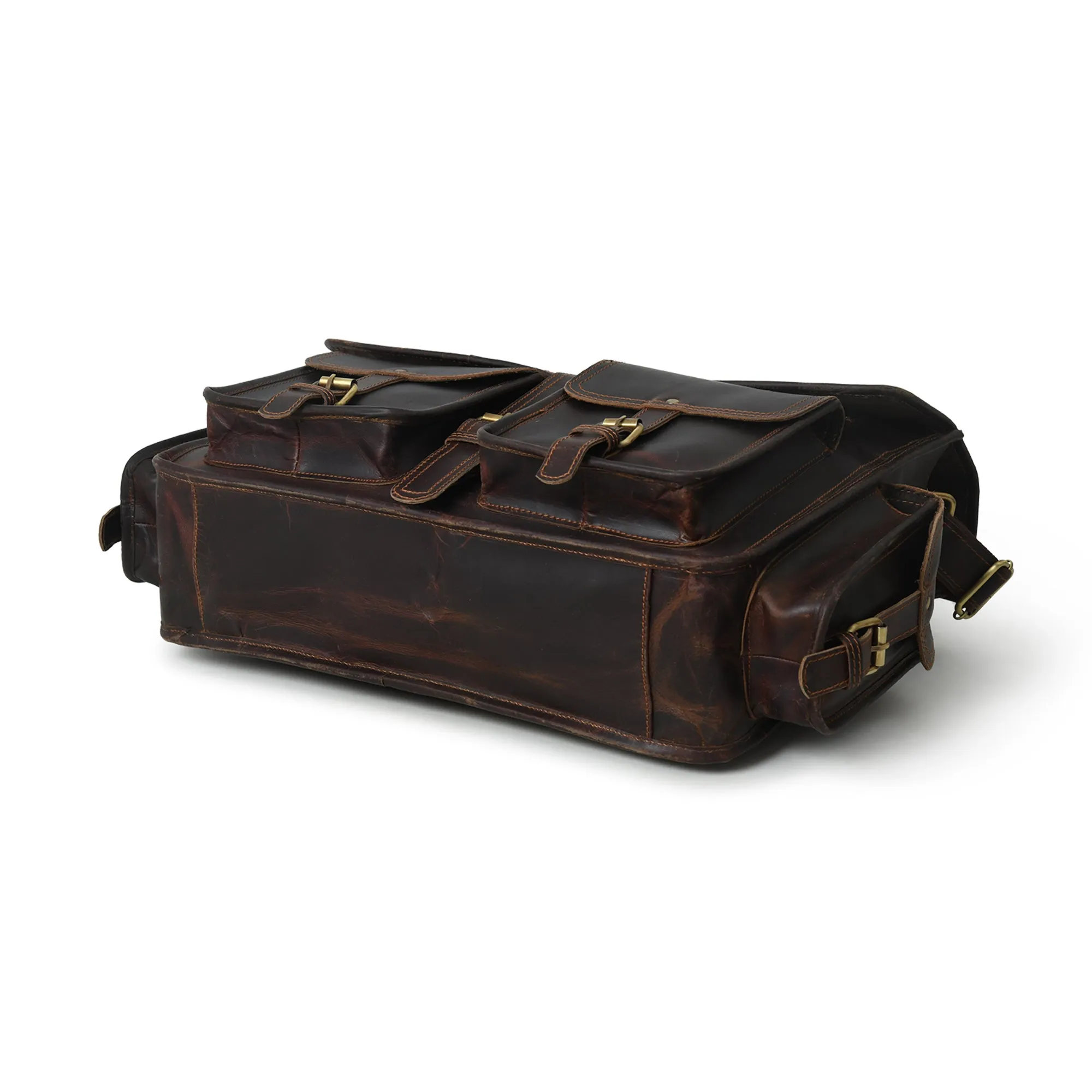 Midnight Buffalo Retro Briefcase sold by Classy Leather Bags product image thumbnail 4