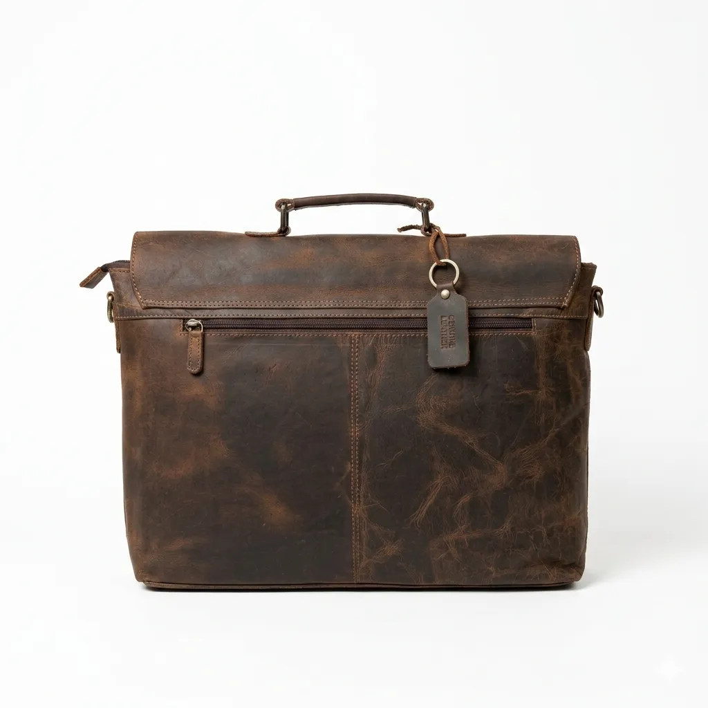 Full Grain Leather Briefcase sold by Classy Leather Bags product image thumbnail 5