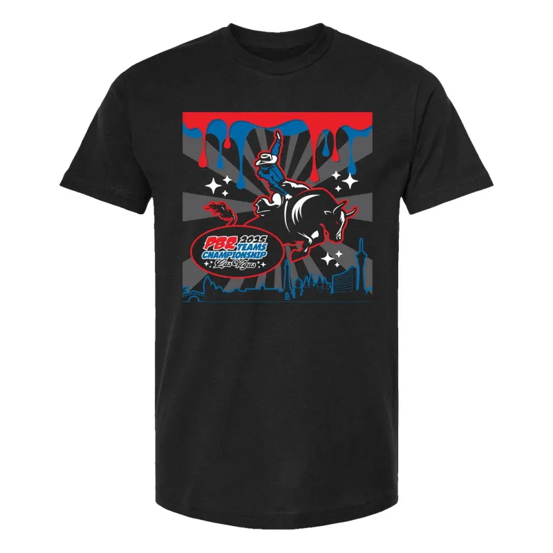 PBR 2025 Teams Championship Drip T-Shirt - Black sold by PBR
